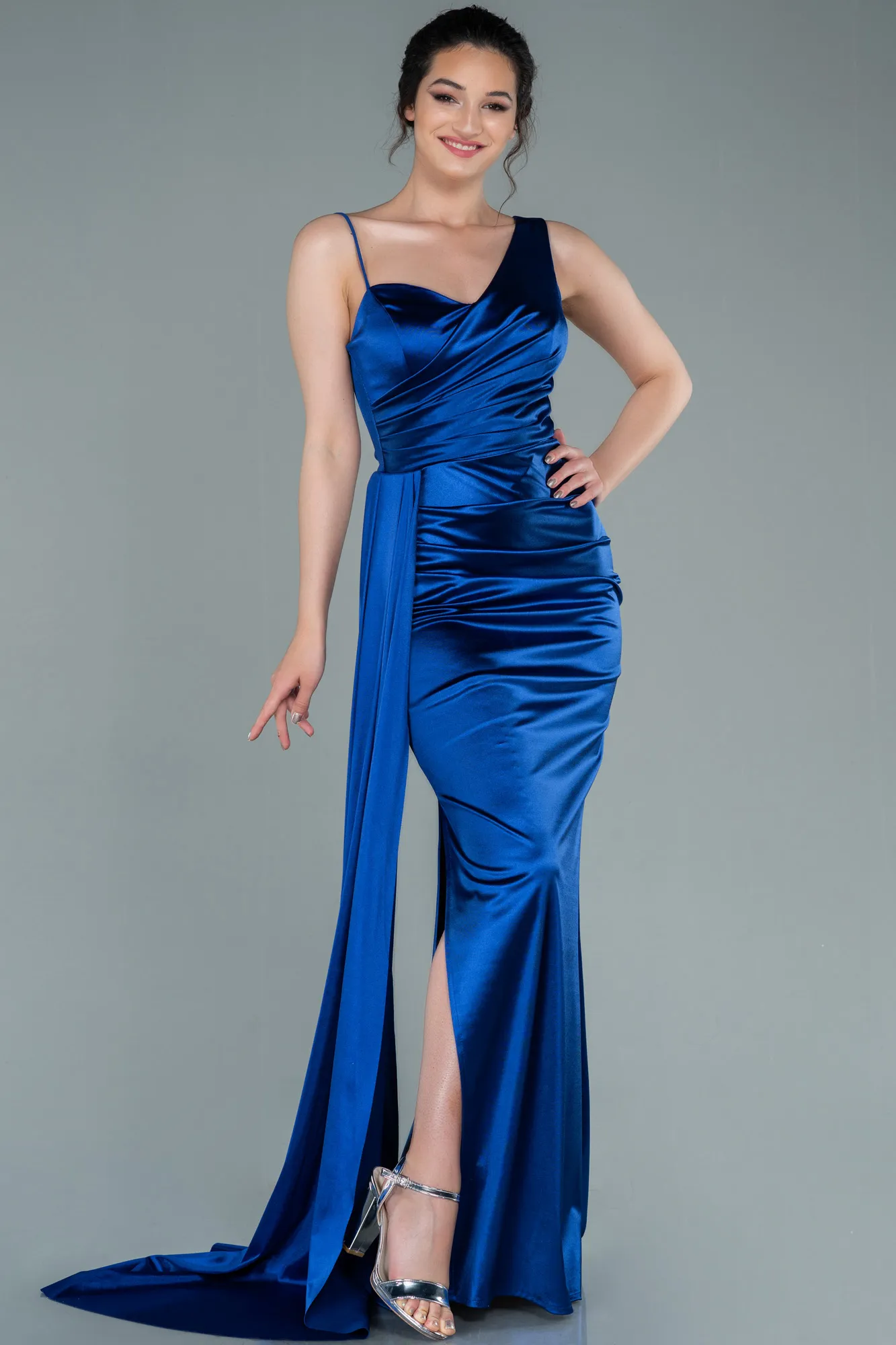 Sax Blue-Long Prom Gown ABU2373