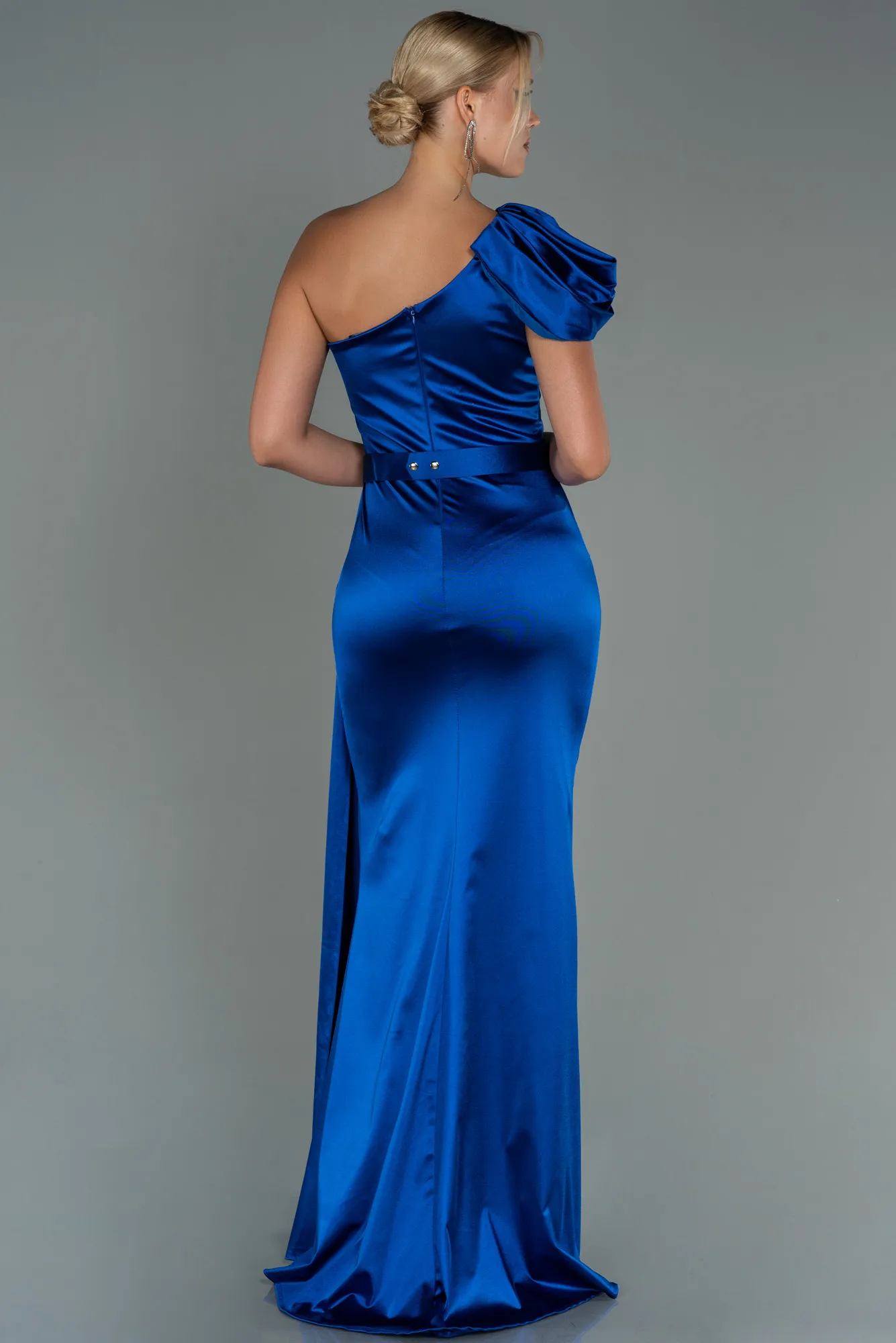 Sax Blue-Long Prom Gown ABU3099