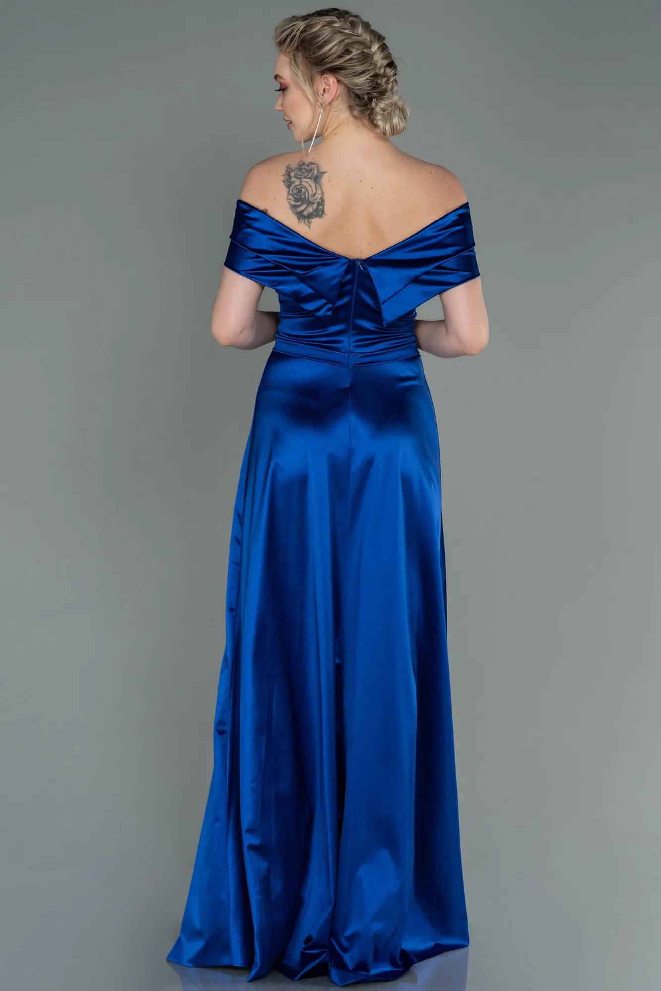 Sax Blue-Long Prom Gown ABU3157