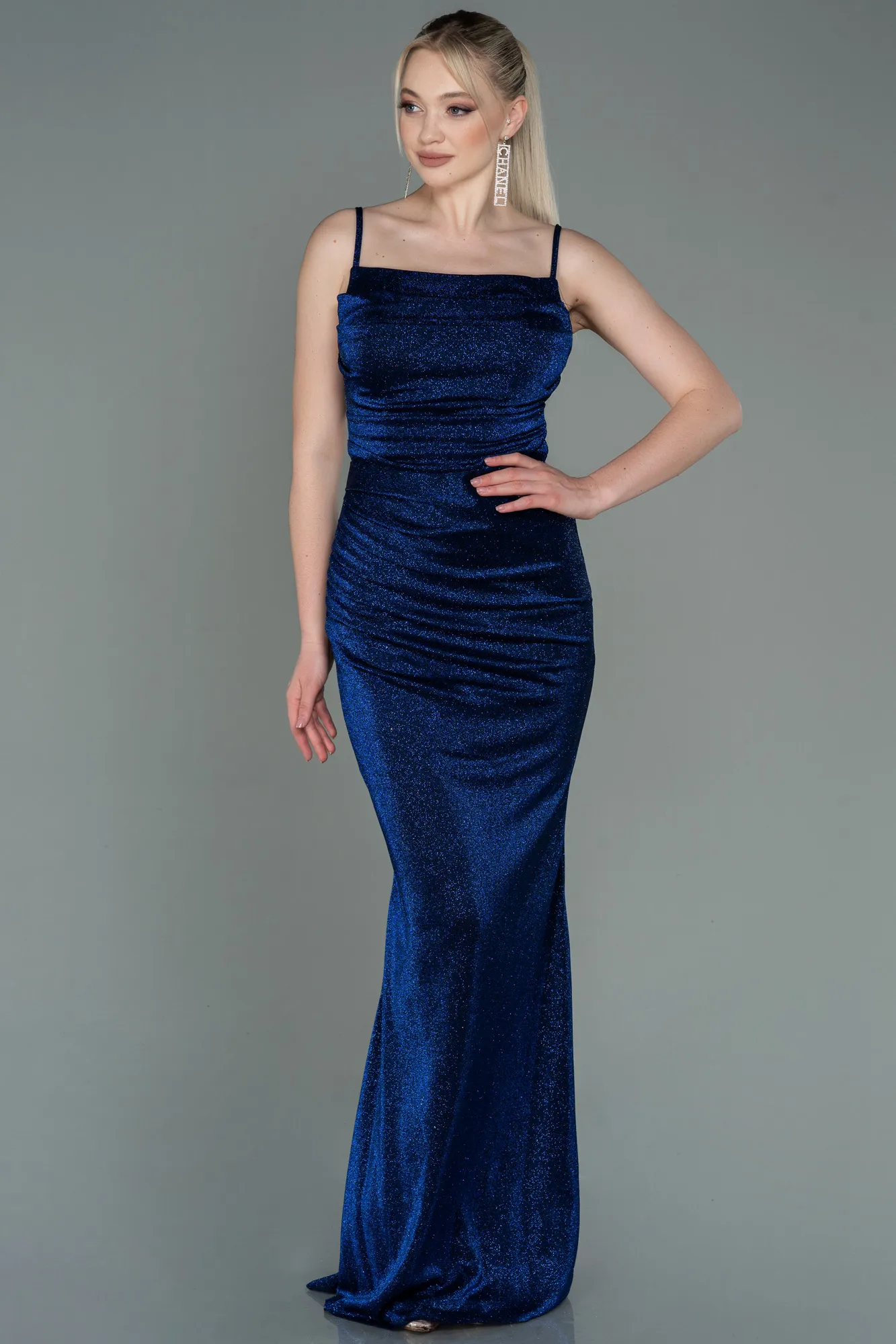 Sax Blue-Long Prom Gown ABU3182