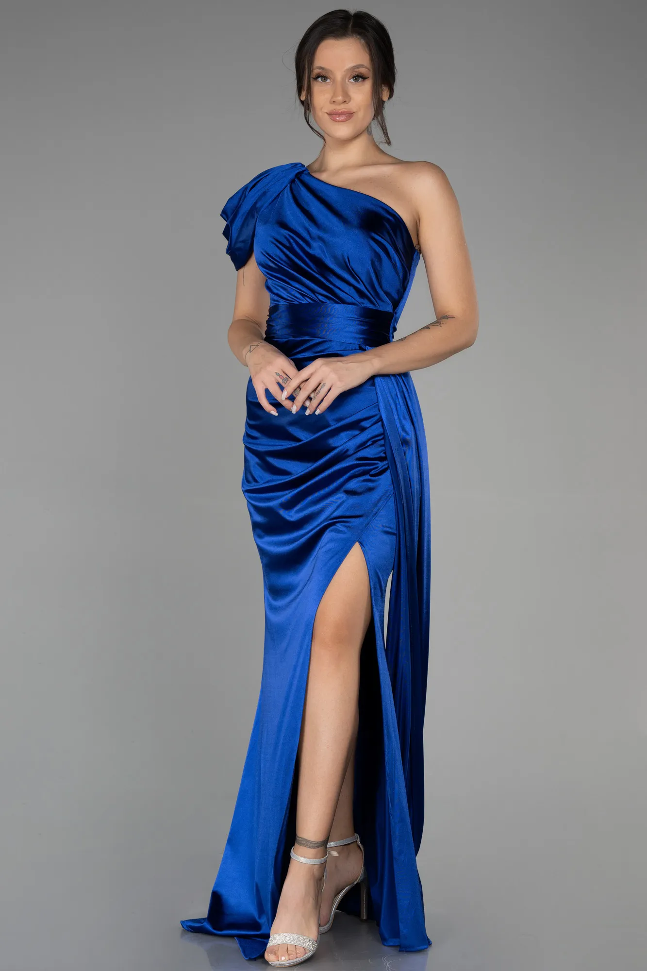 Sax Blue-Long Prom Gown ABU3325