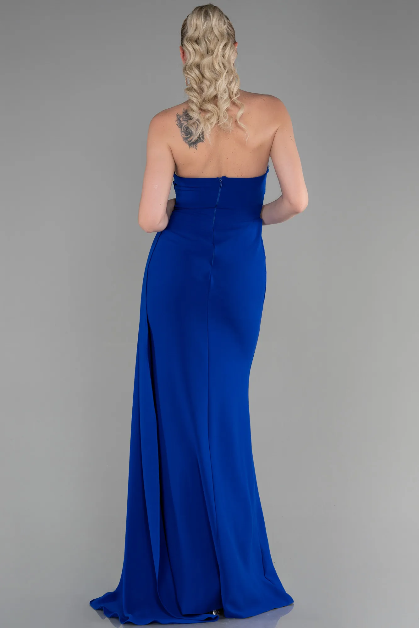 Sax Blue-Long Prom Gown ABU3344