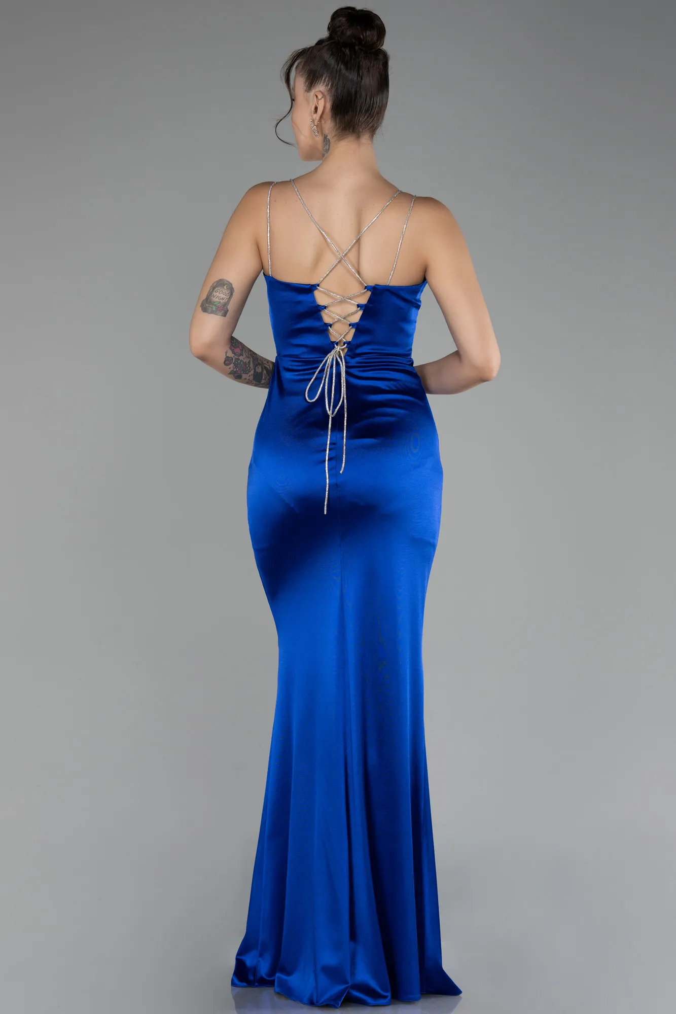 Sax Blue-Long Prom Gown ABU4283