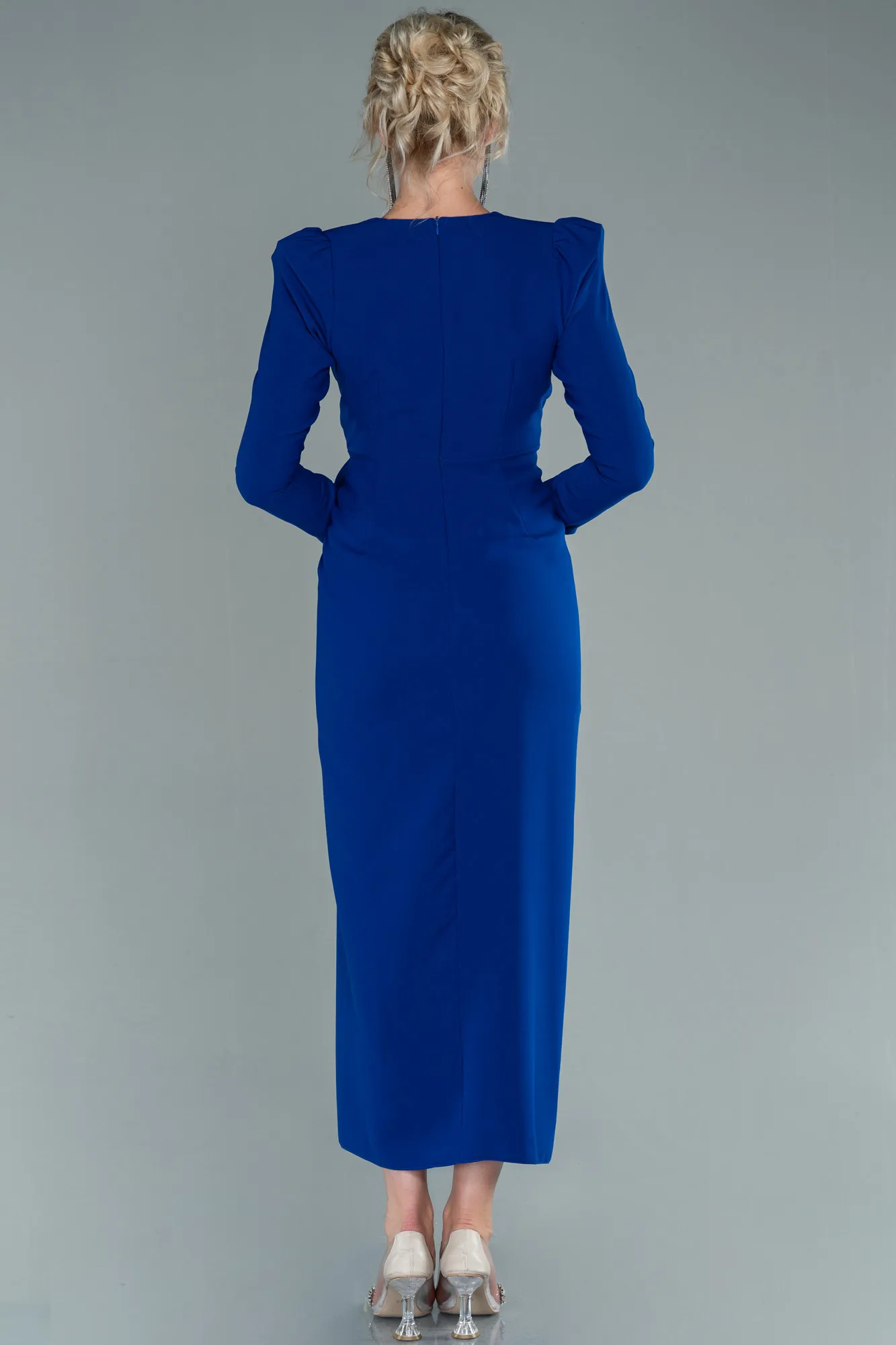 Sax Blue-Midi Night Dress ABK1438