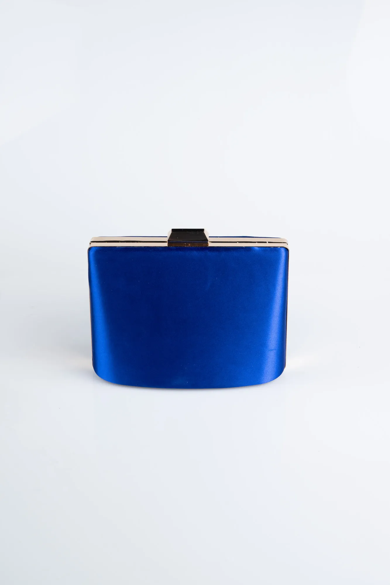 Sax Blue-Satin Box Bag SHS815