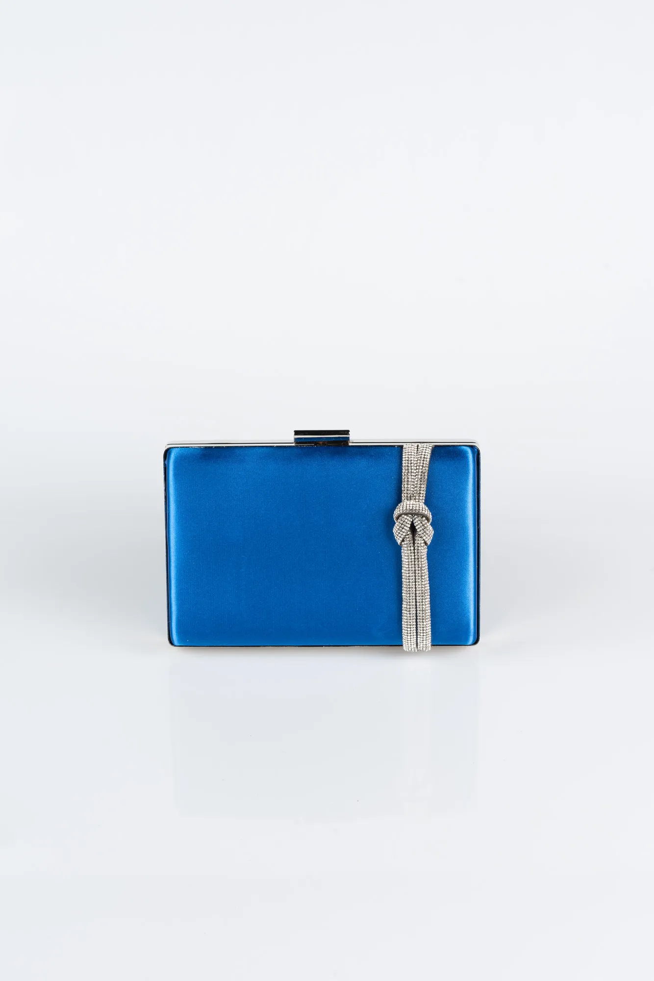 Sax Blue-Satin Box Bag VT9275