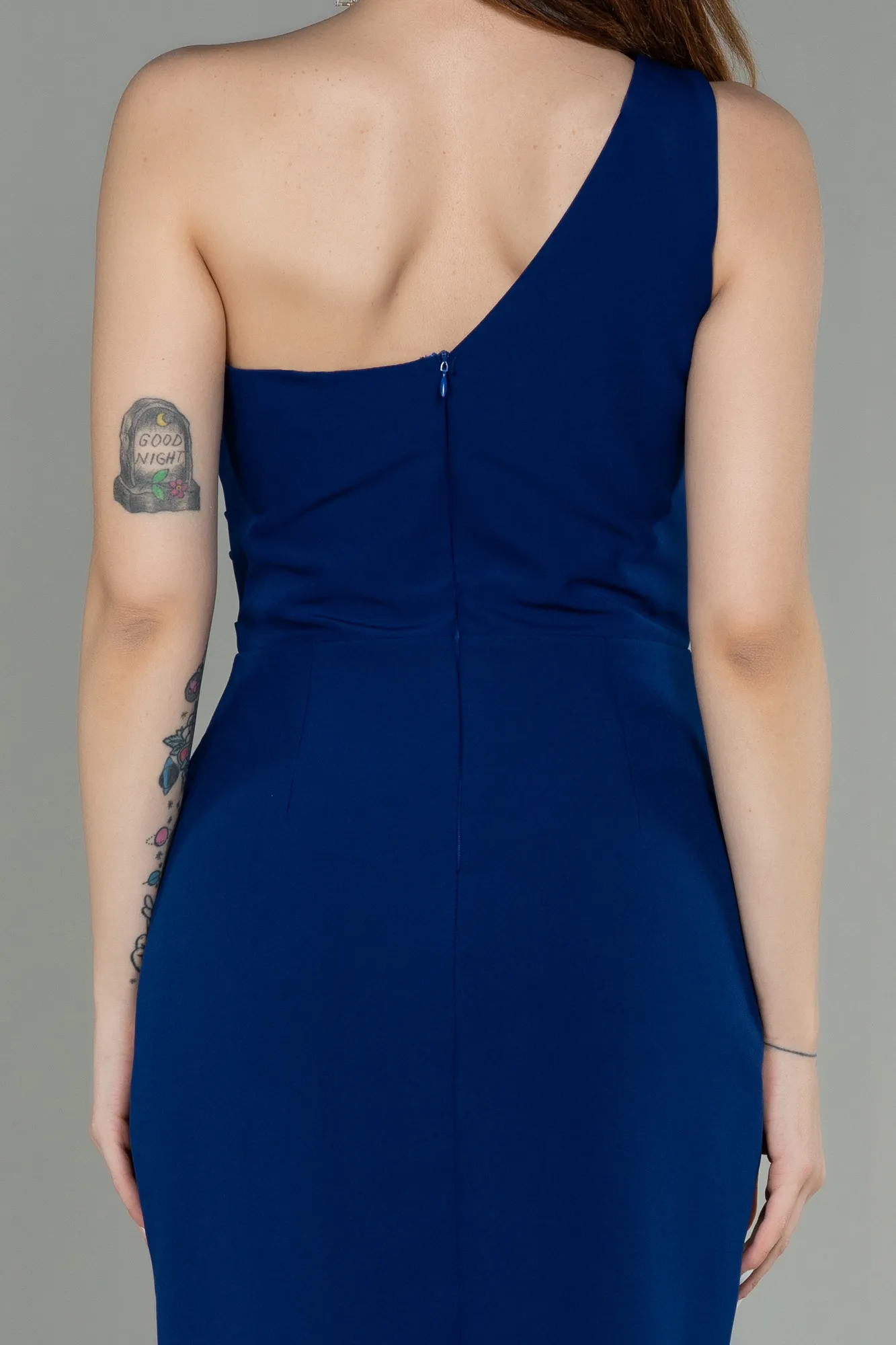 Sax Blue-Short Invitation Dress ABK1635