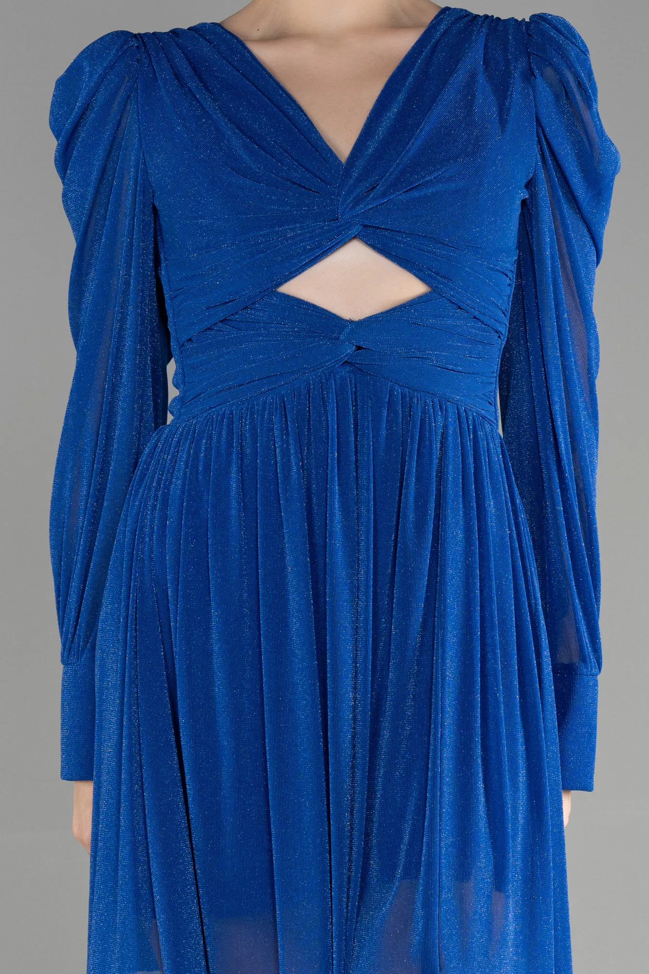Sax Blue-Short Invitation Dress ABK1839