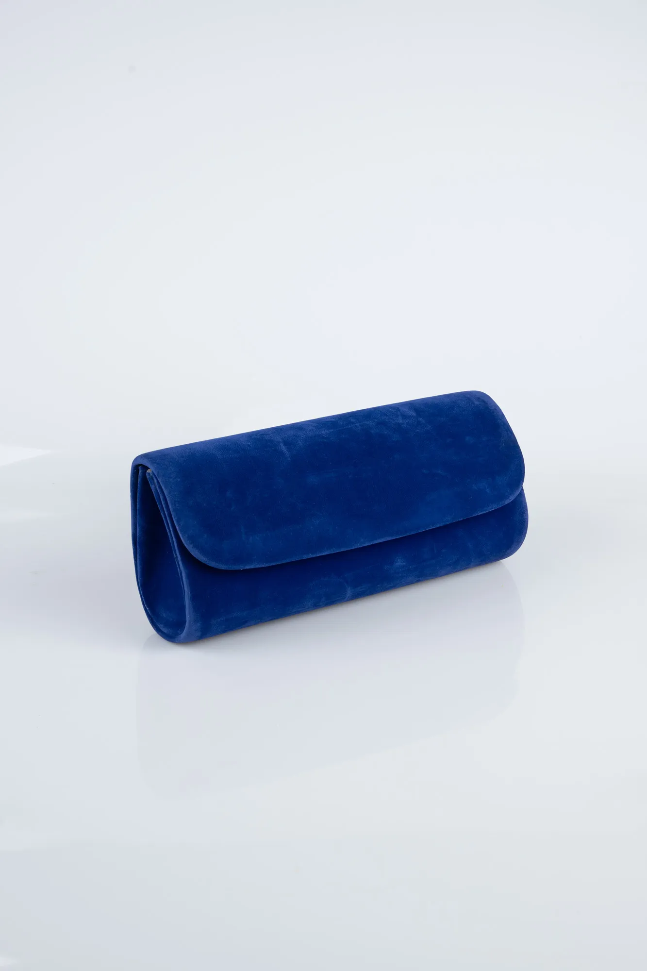 Sax Blue-Suede Evening Bag KC202