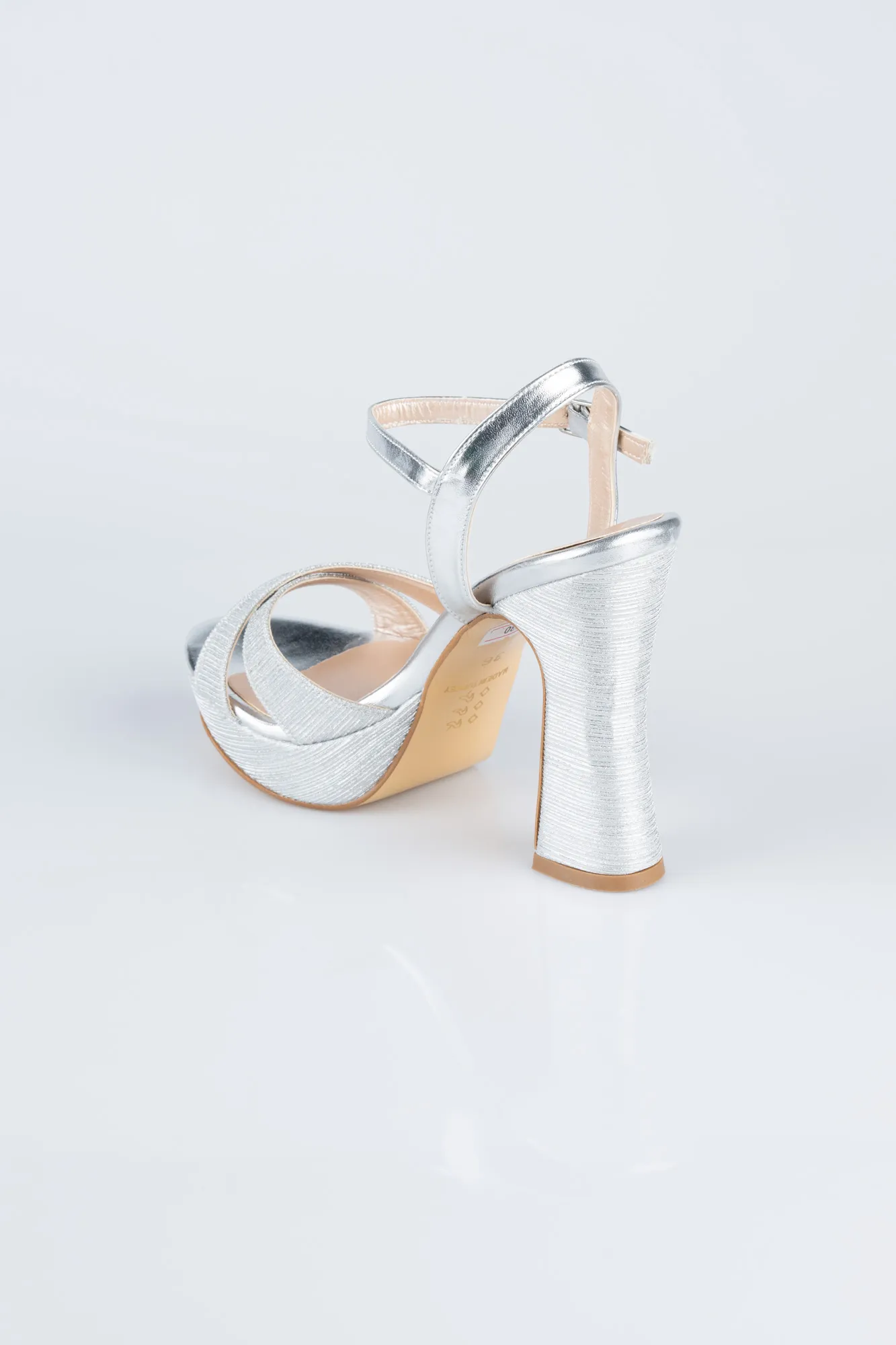 Silver-Laser Cut Evening Shoe MJ2330