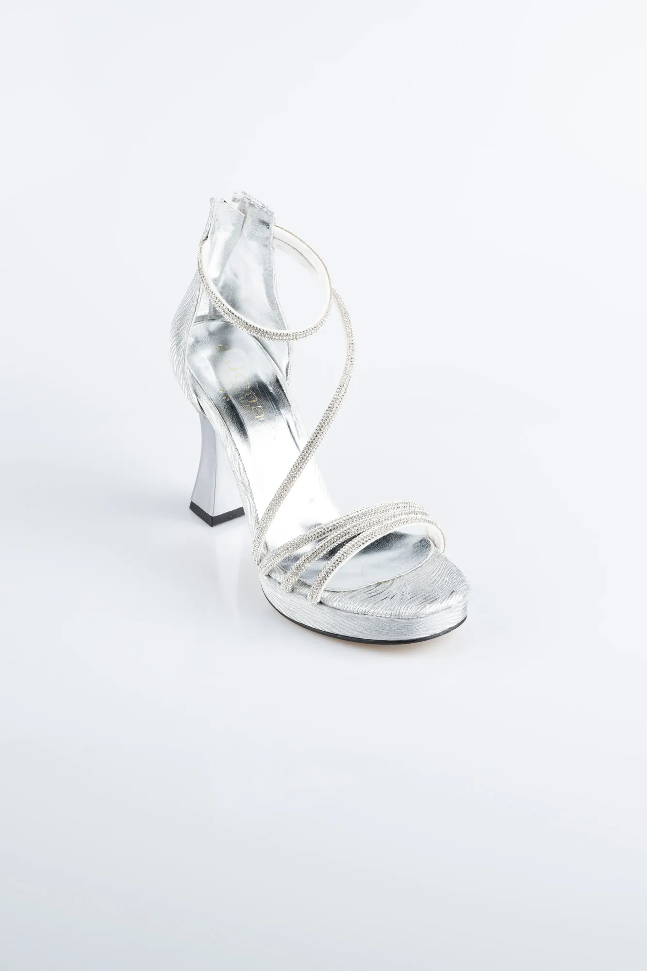 Silver-Laser Cut Evening Shoe MJ5154