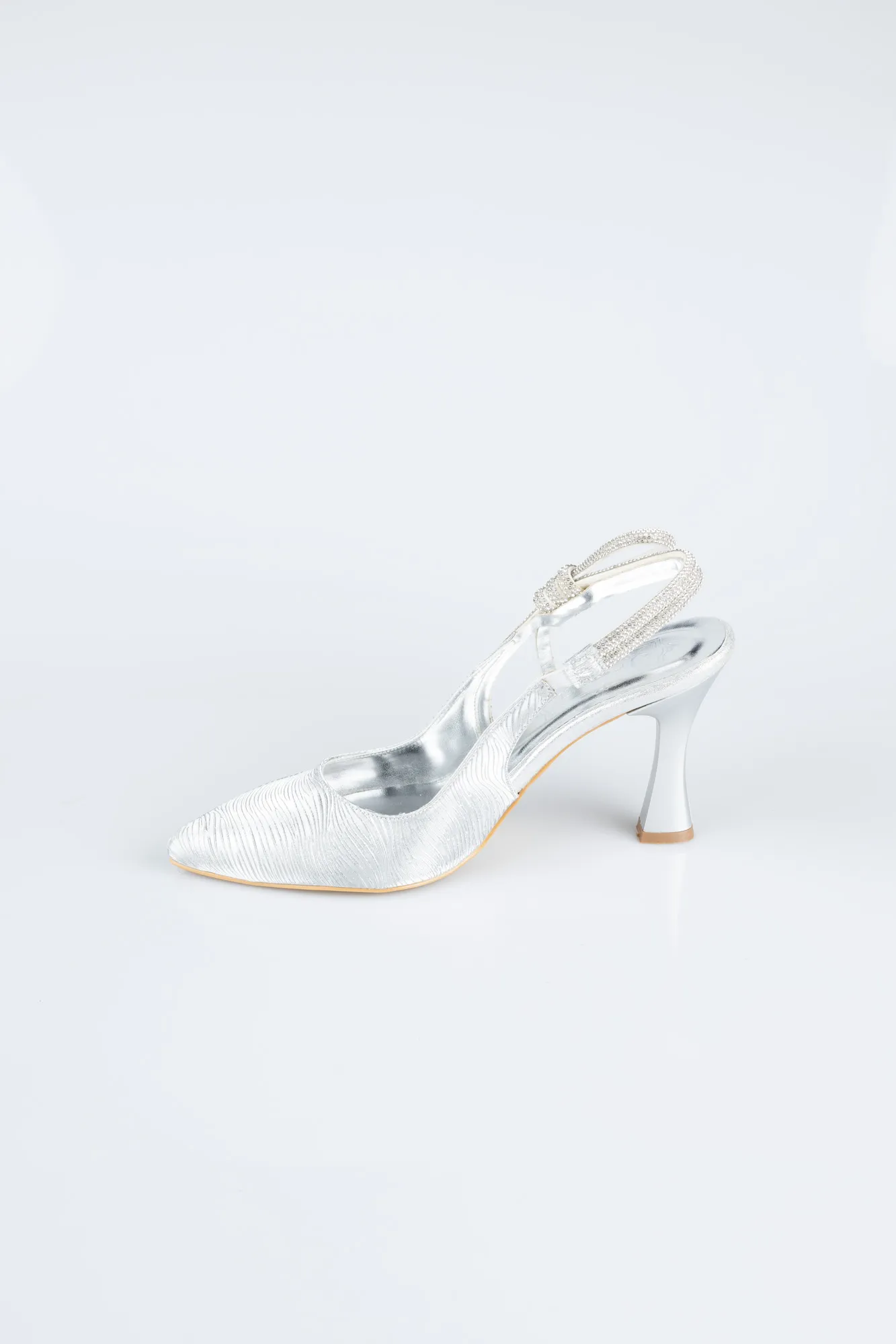 Silver-Laser Cut Stiletto MJ4102