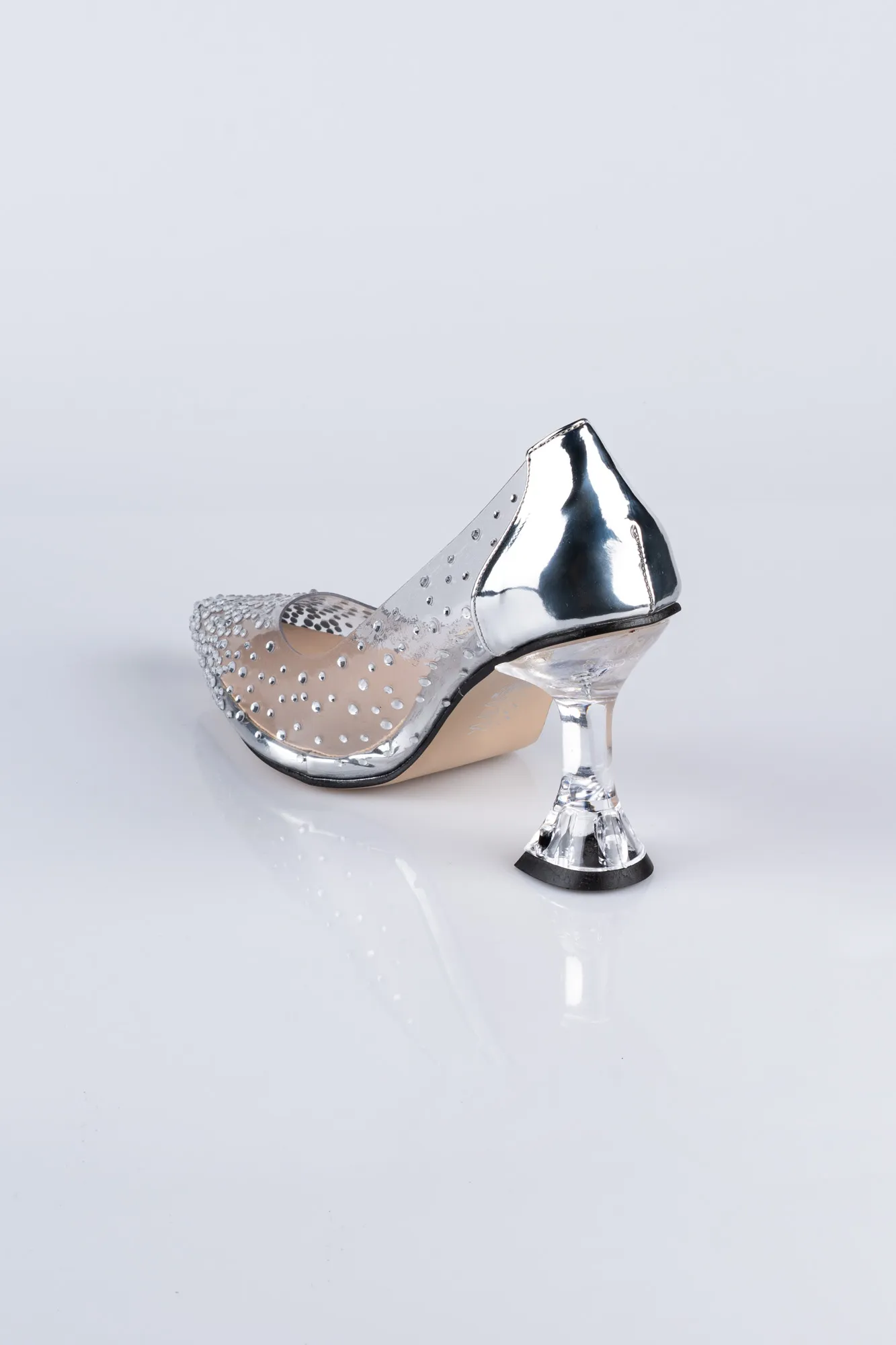 Silver-Mirror Evening Shoe AB1081