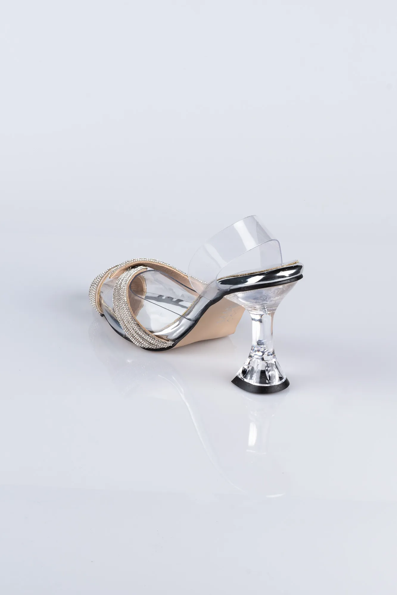 Silver-Mirror Evening Shoe AB1082