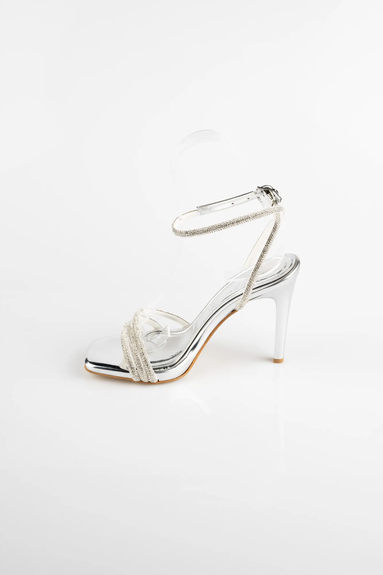 Silver-Mirror Evening Shoe AB8003