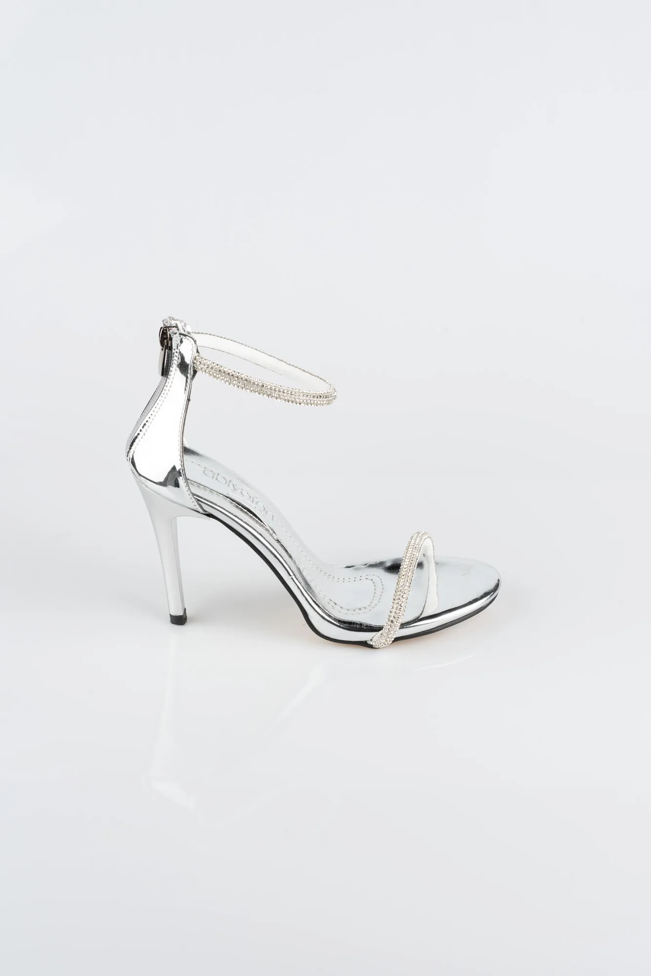 Silver-Mirror Evening Shoe ABA8000