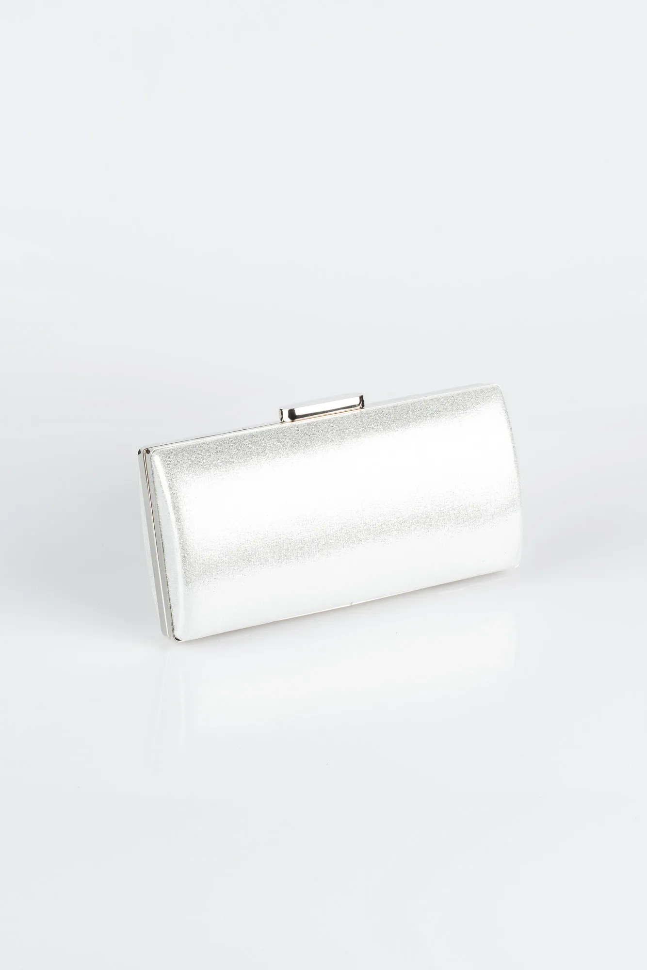 Silver-Plaster Fabric Box Bag V233