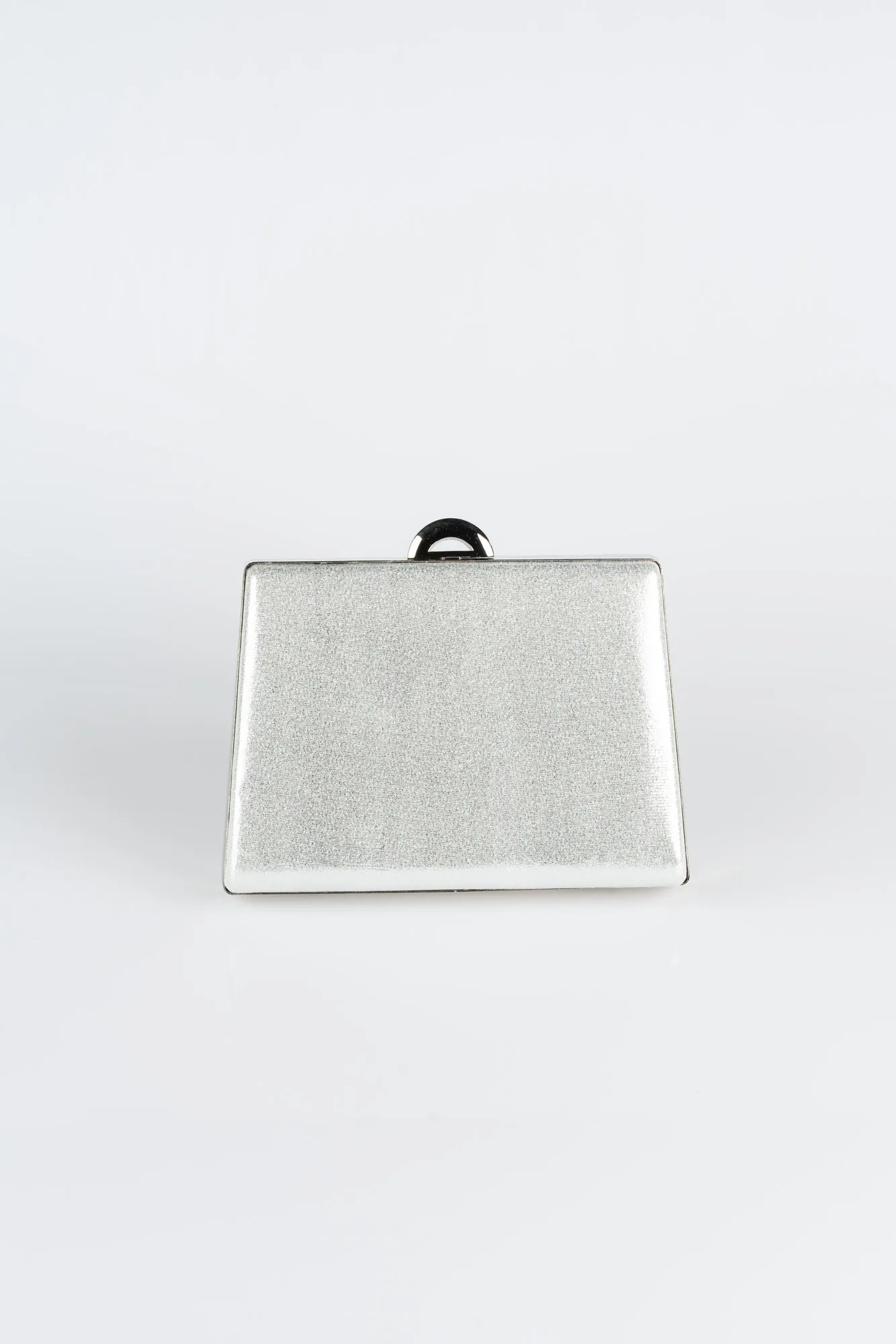 Silver-Plaster Fabric Box Bag V249