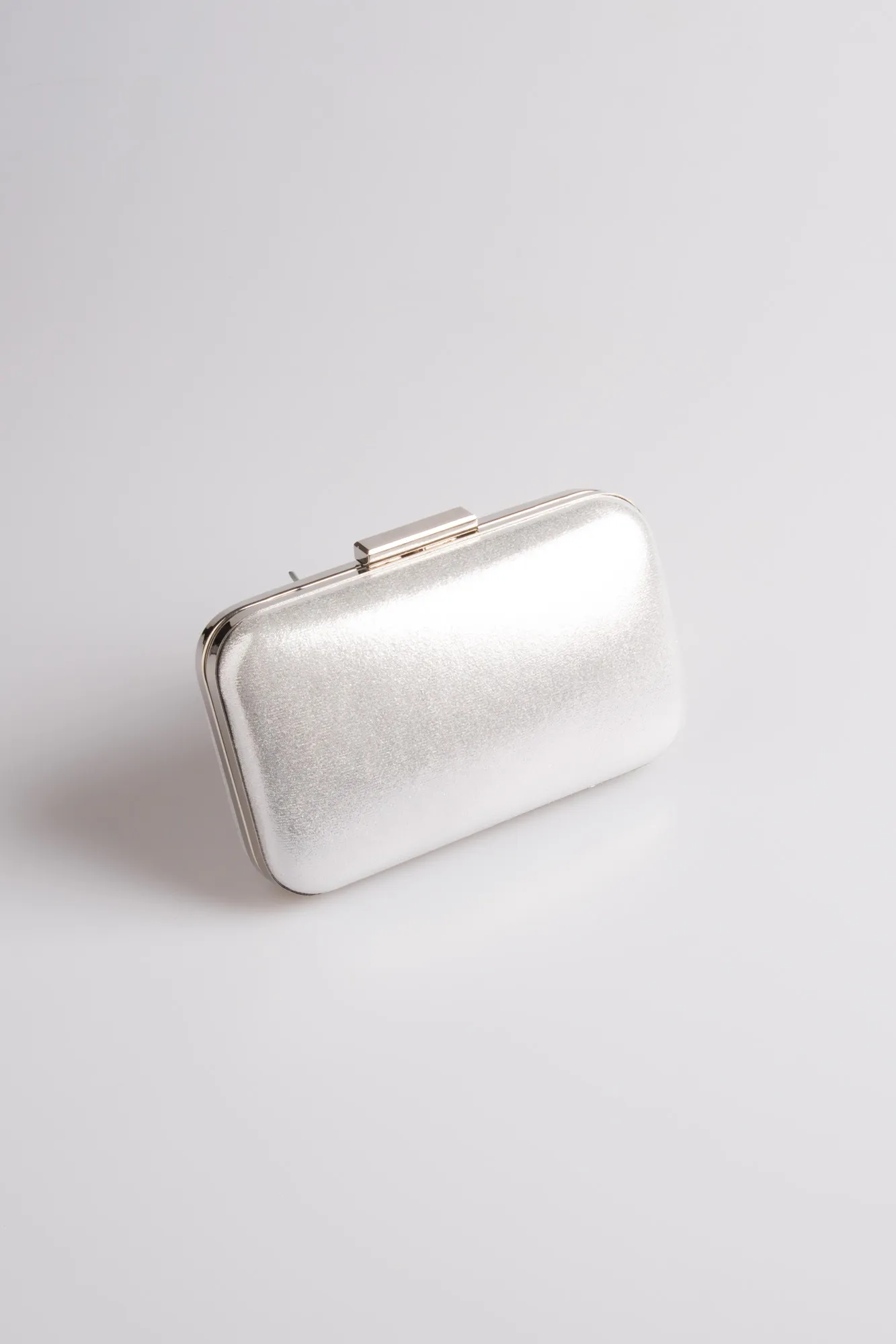 Silver-Plaster Fabric Evening Bag V270