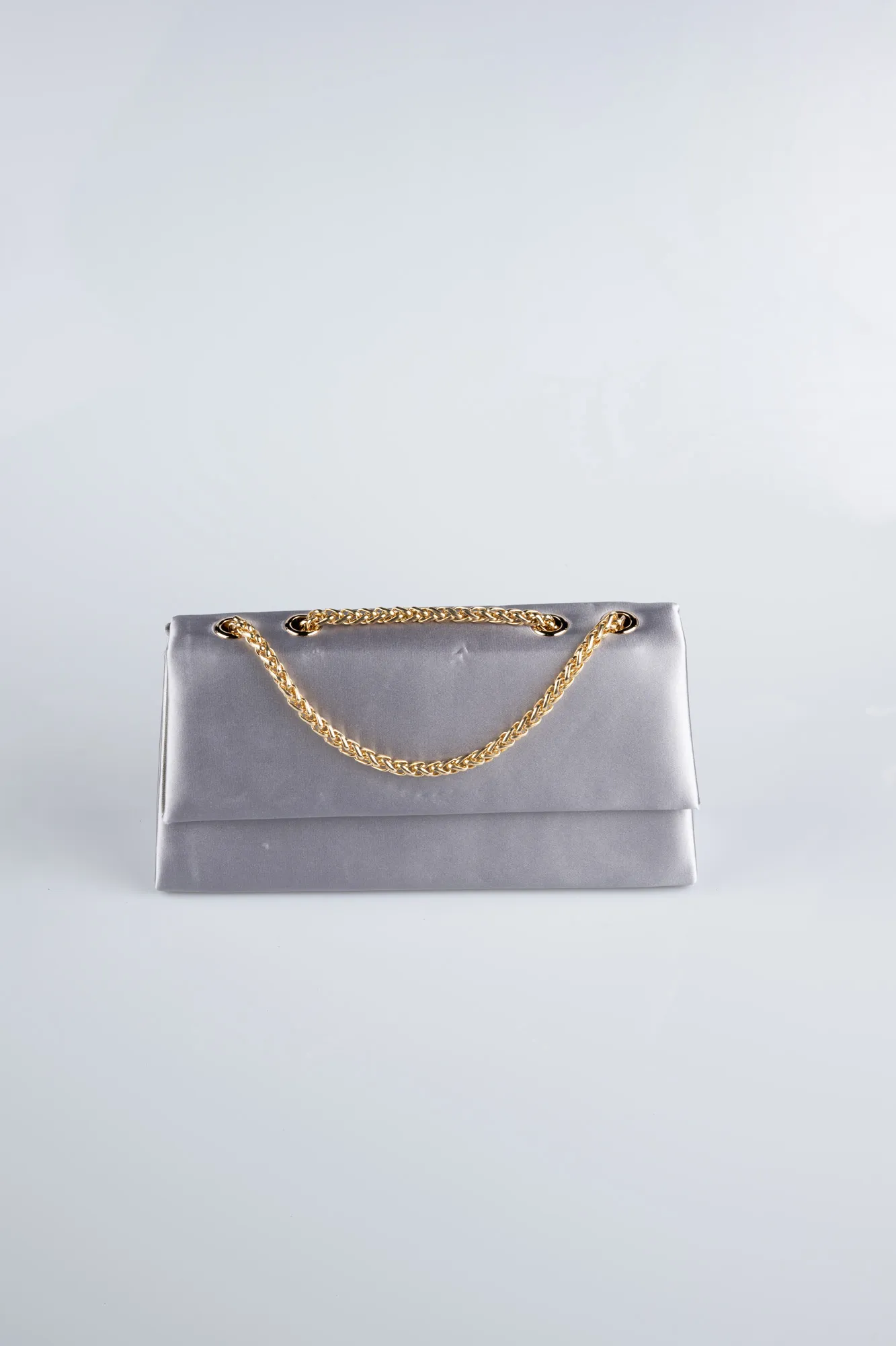 Silver-Satin Night Bag SH818