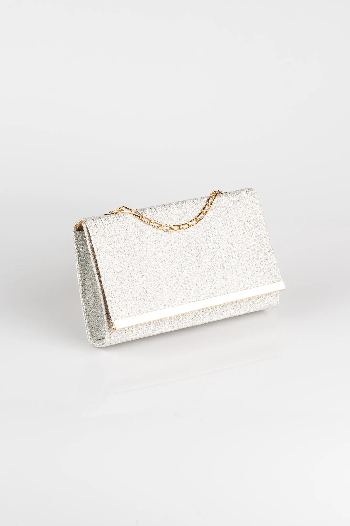 Silver-Silvery Evening Bag SH805