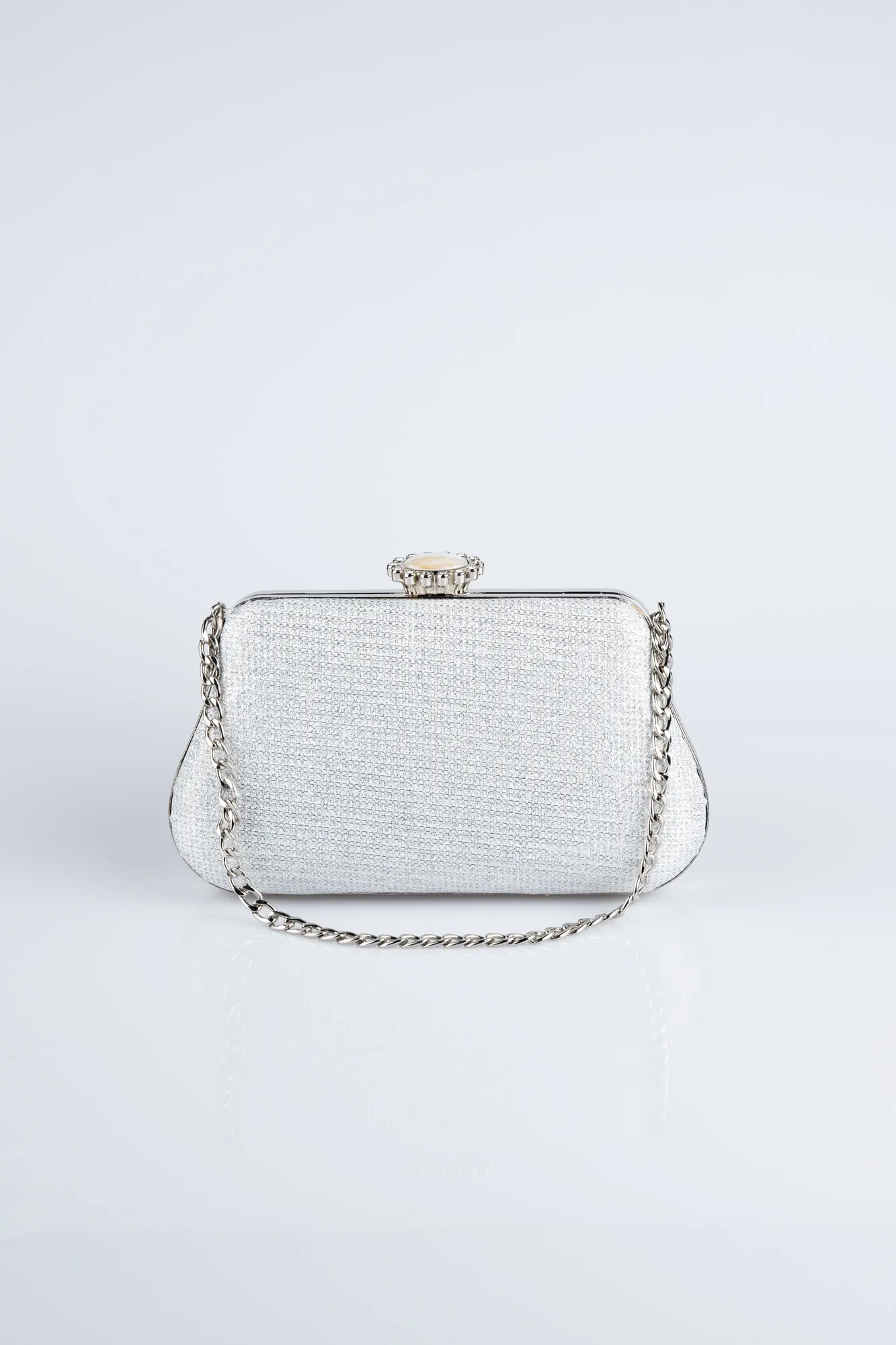 Silver-Silvery Night Bag SHC834