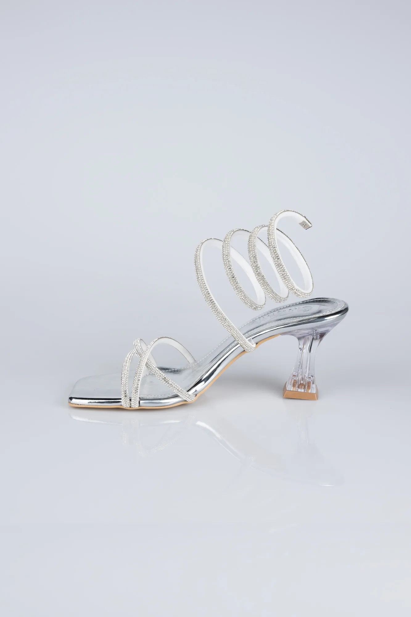 Silver-Stony Evening Shoe AB2002