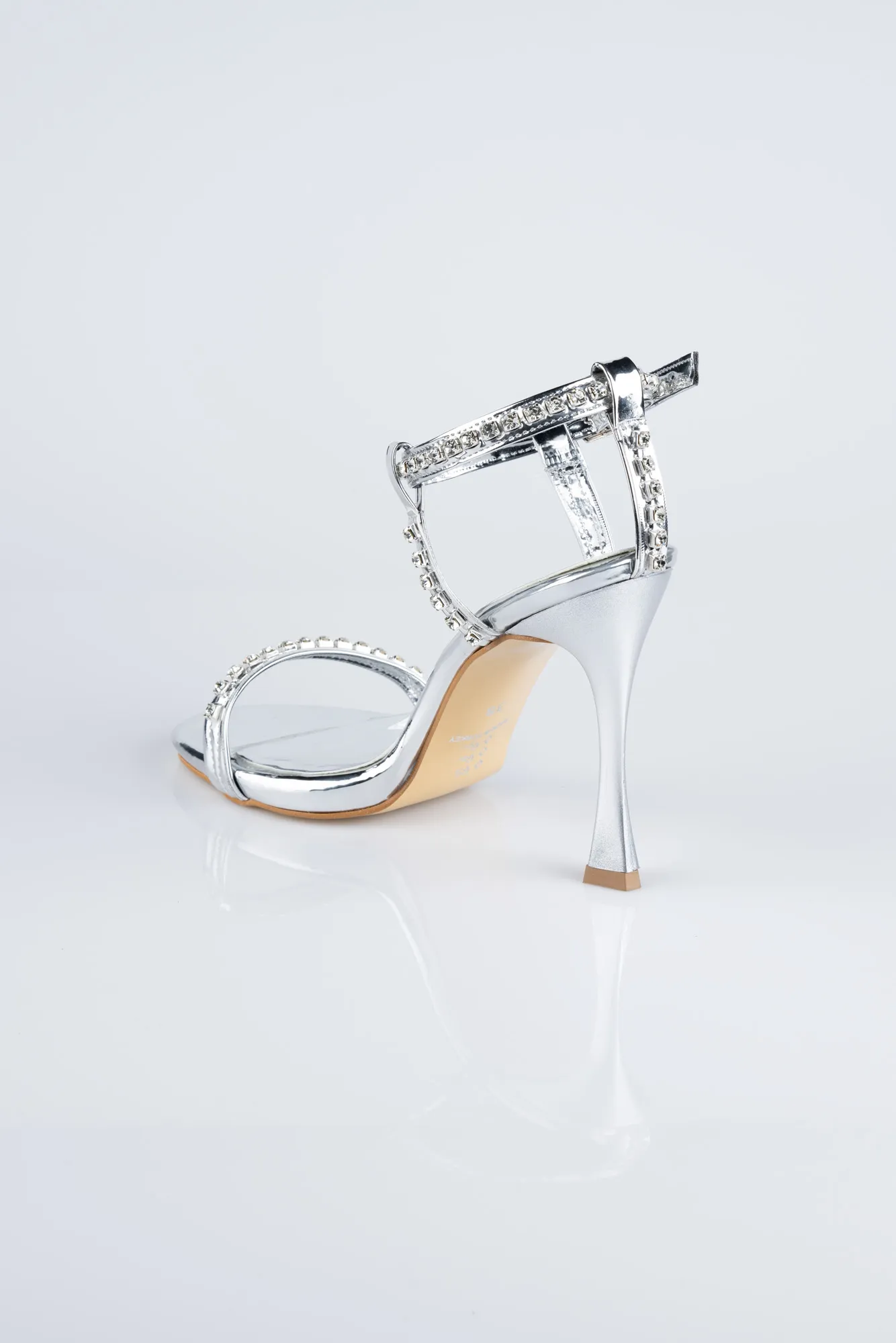 Silver-Stony Evening Shoe AB8006