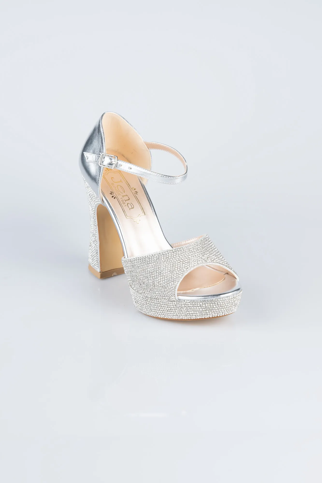 Silver-Stony Evening Shoe MJ2228