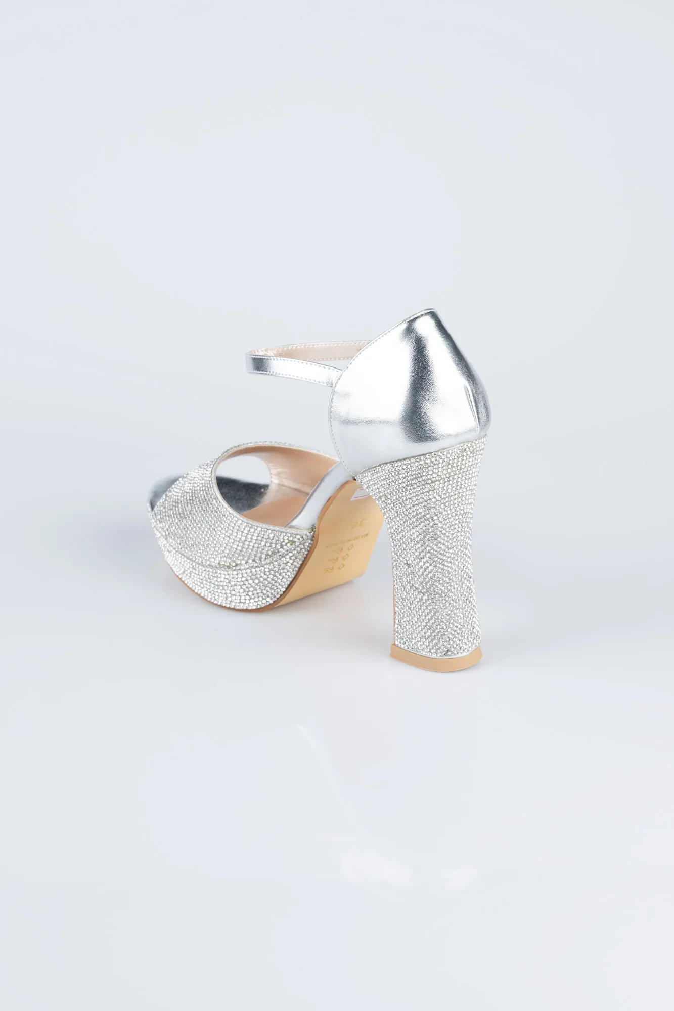 Silver-Stony Evening Shoe MJ2228