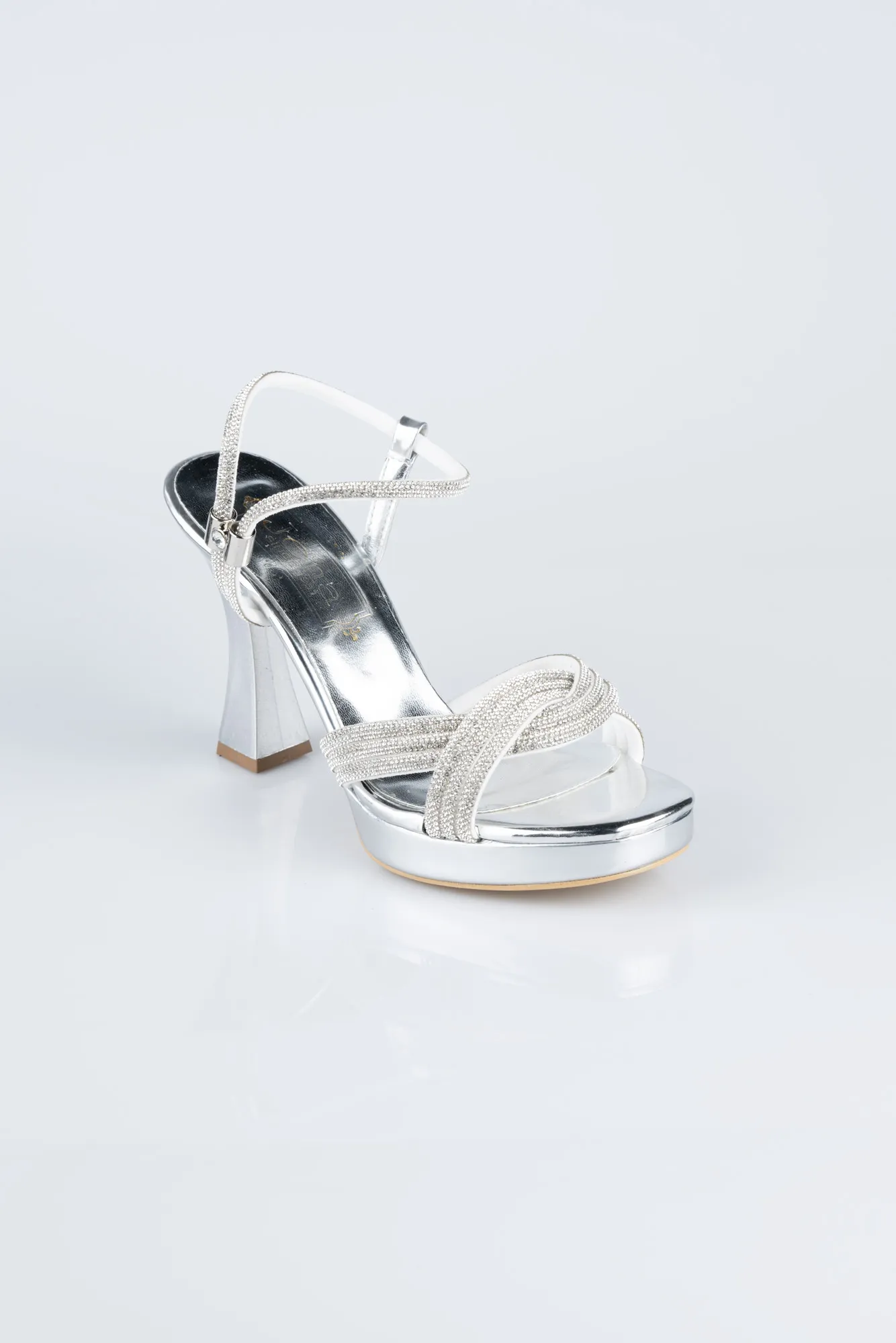 Silver-Stony Evening Shoe MJ2400