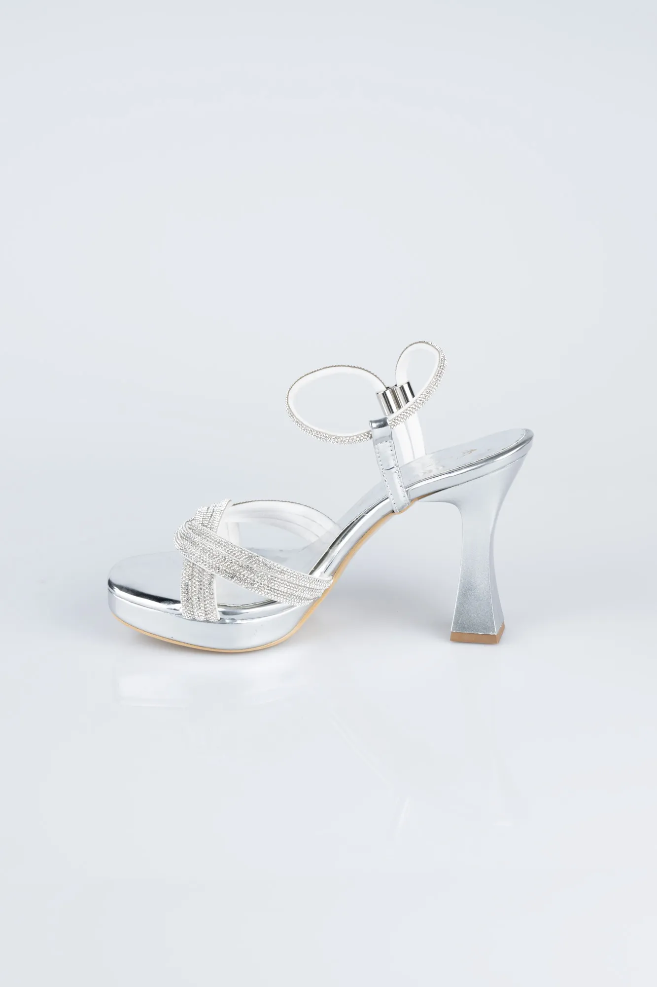 Silver-Stony Evening Shoe MJ2400