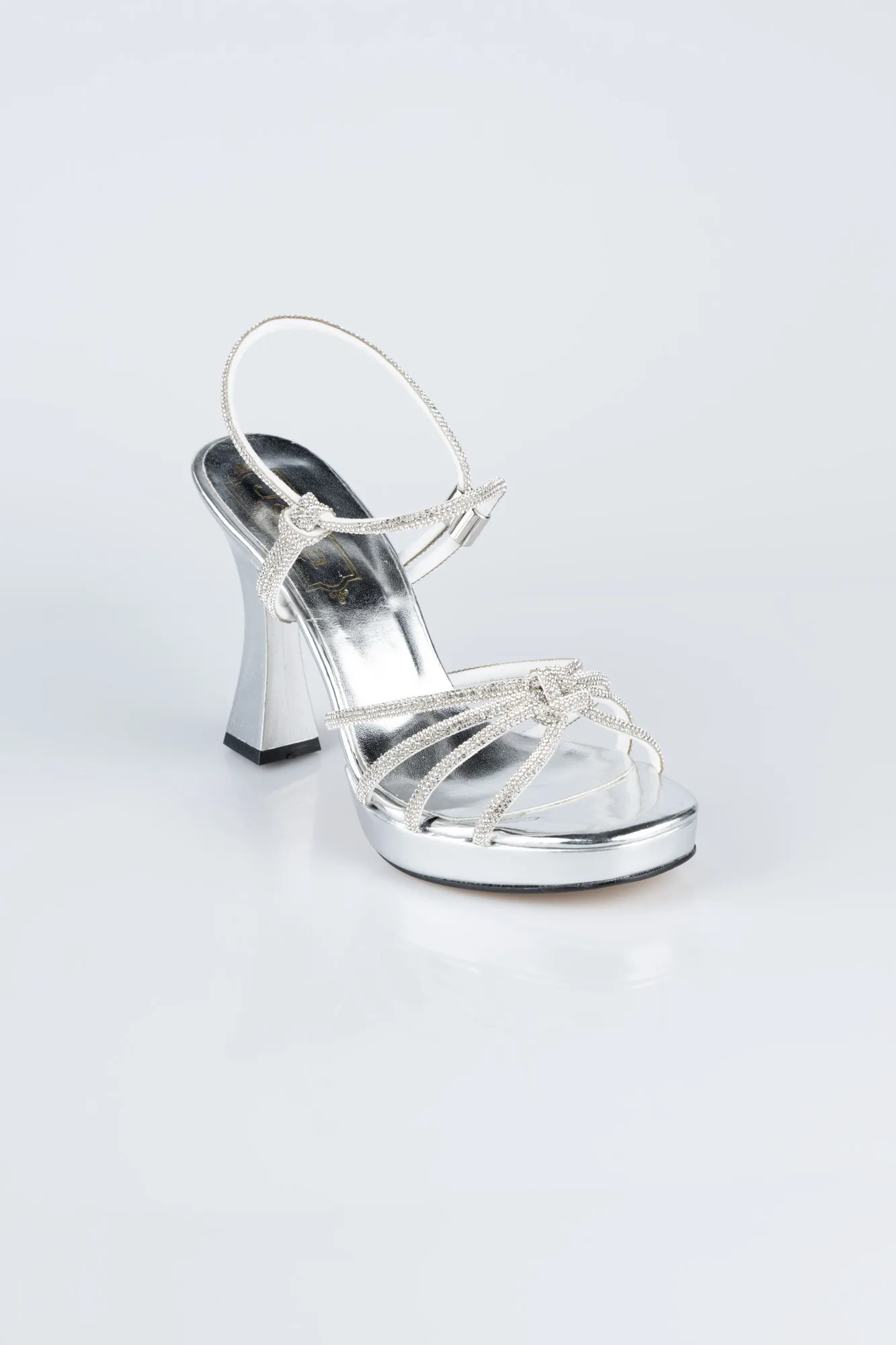 Silver-Stony Evening Shoe MJ2401