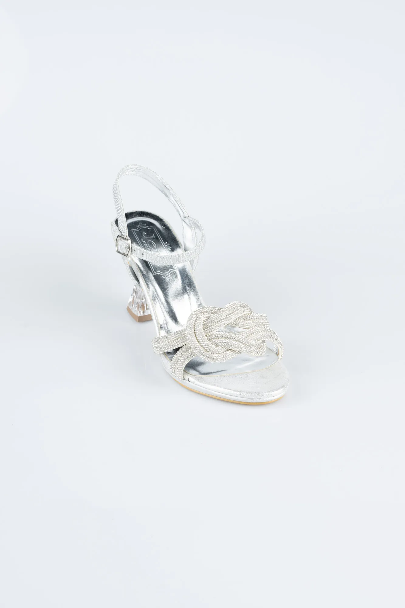 Silver-Stony Evening Shoe MJ4104