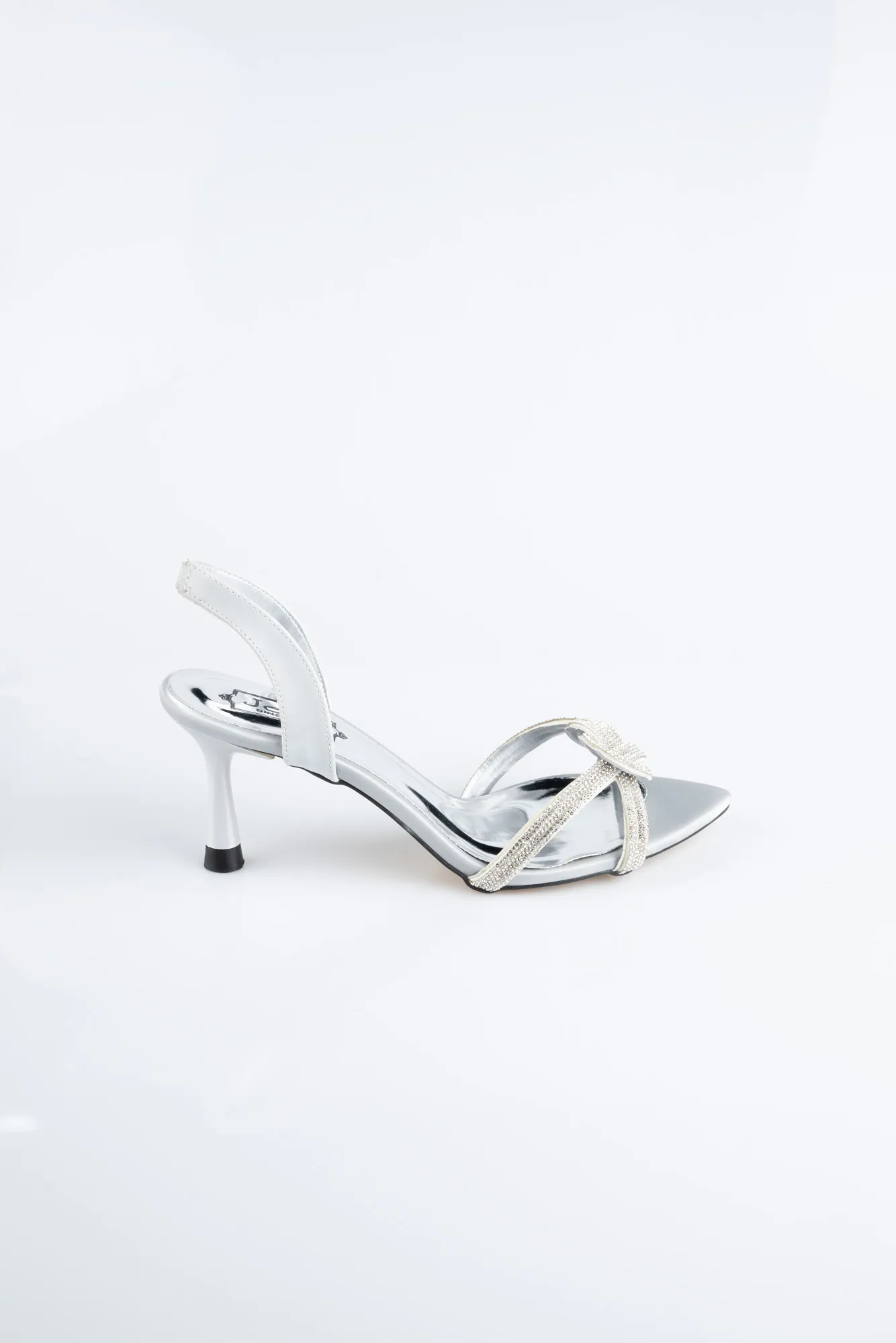 Silver-Stony Evening Shoe MJ5166