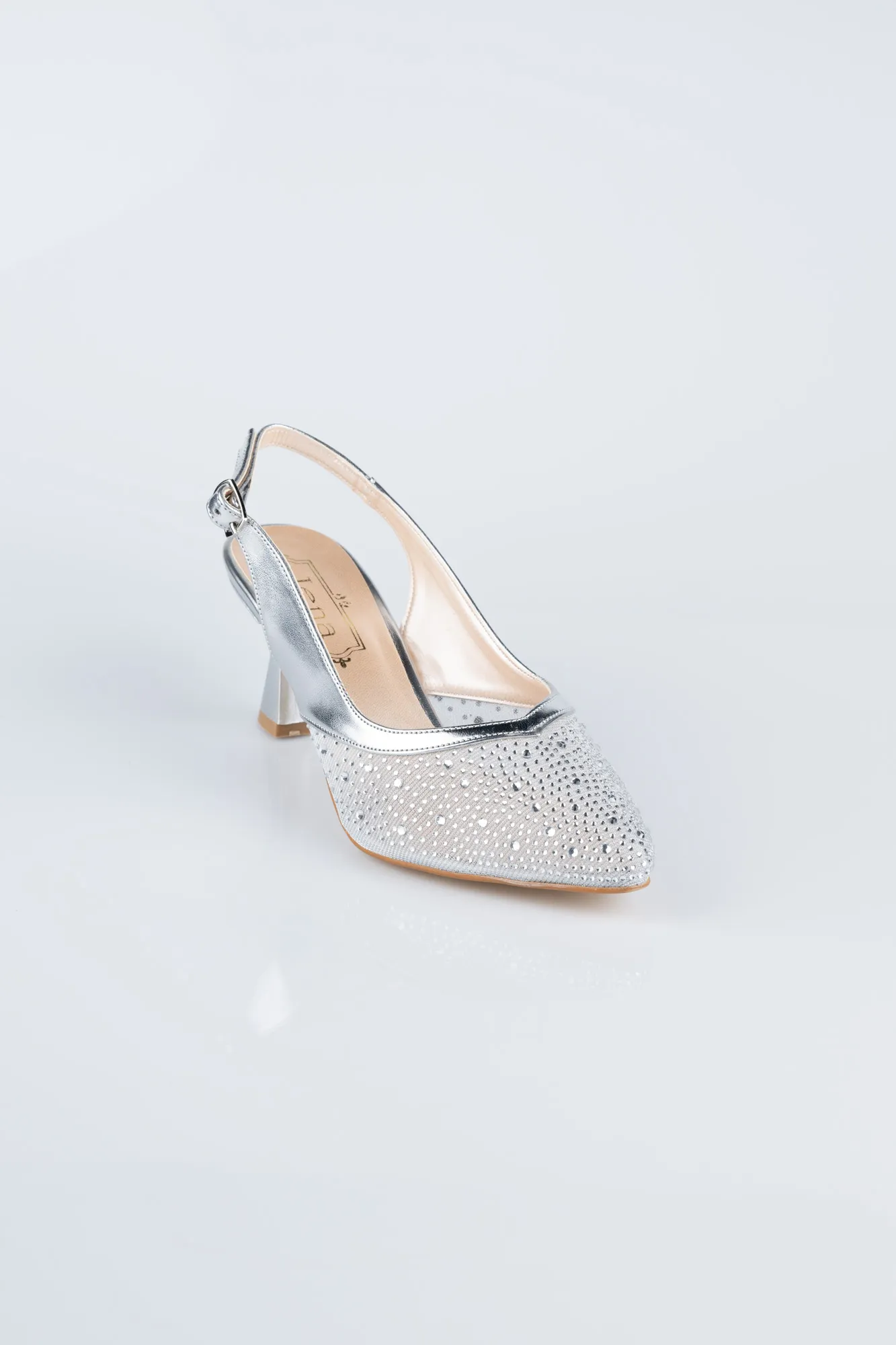 Silver-Stony Evening Shoe MJ5311