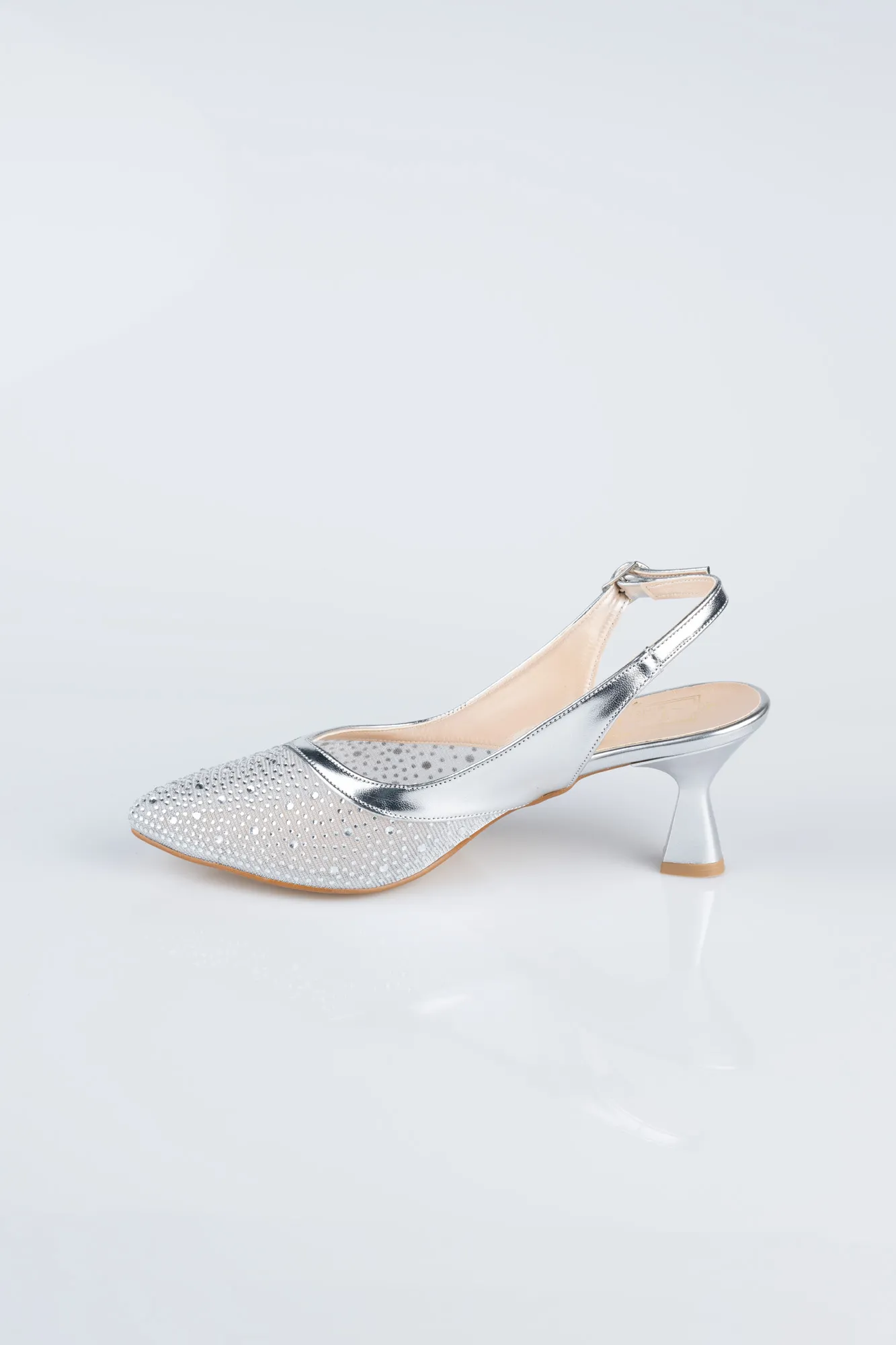 Silver-Stony Evening Shoe MJ5311