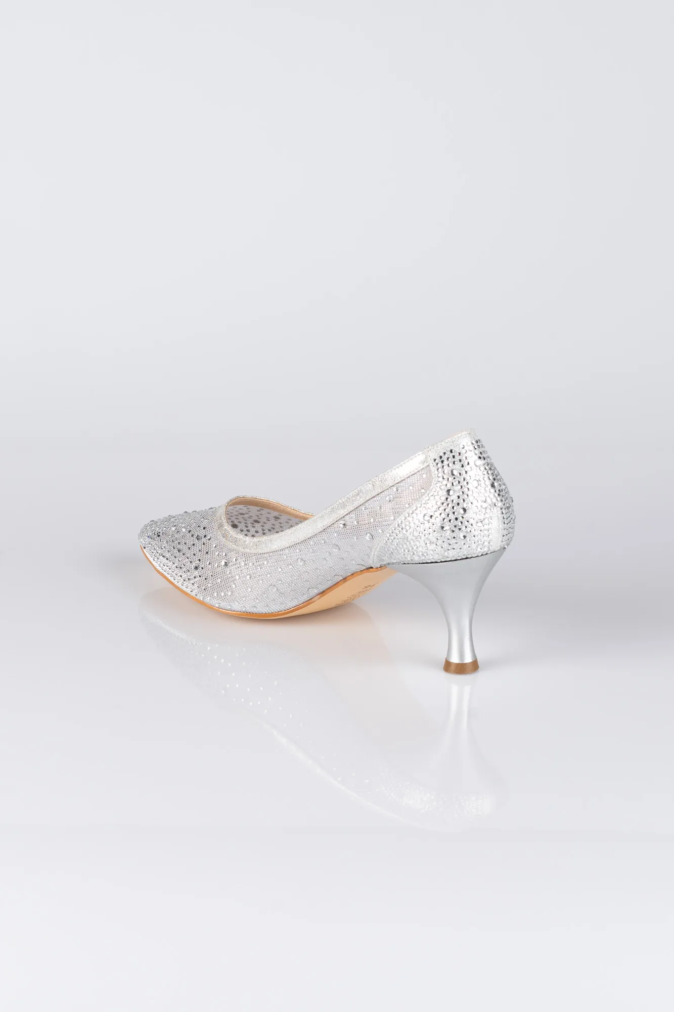 Silver-Stony Evening Shoe MJ5314