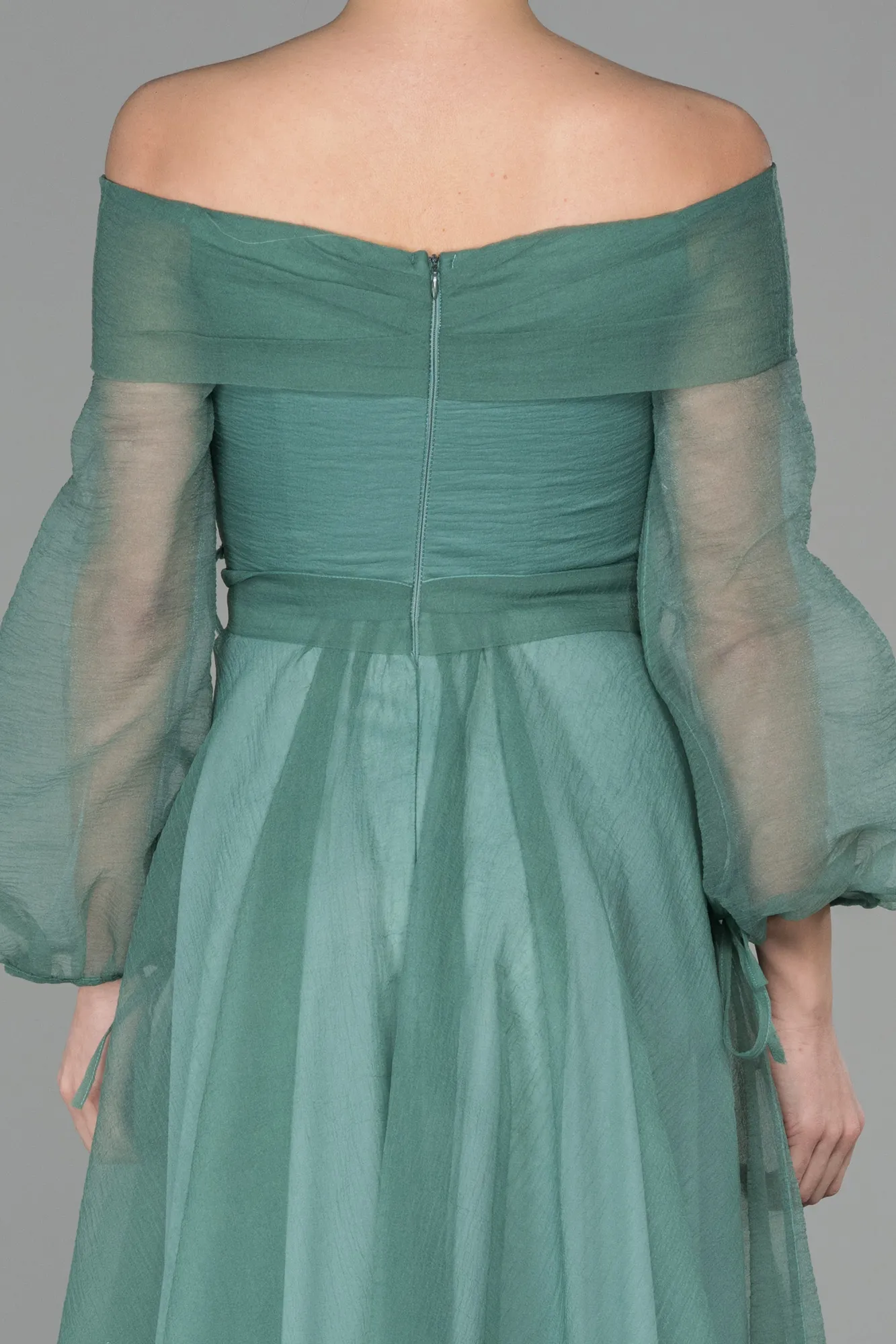 Turquoise-Long Engagement Dress ABU1468