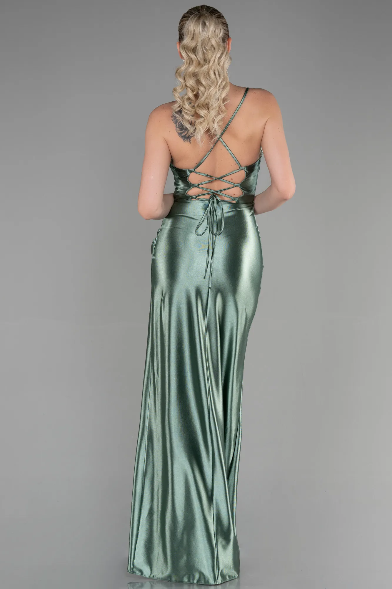 Turquoise-Long Prom Gown ABU3247