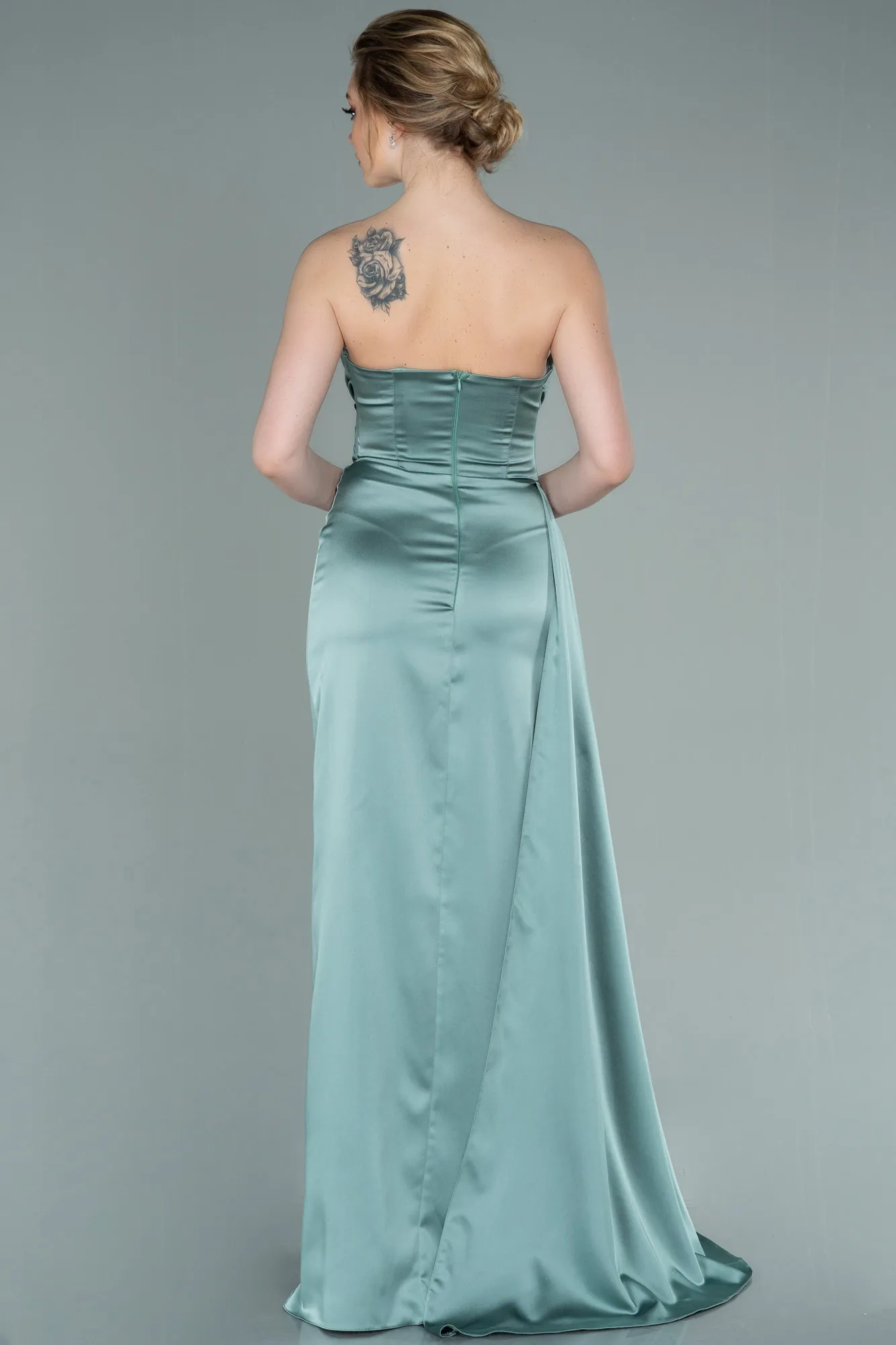 Turquoise-Mermaid Evening Dress ABU3443