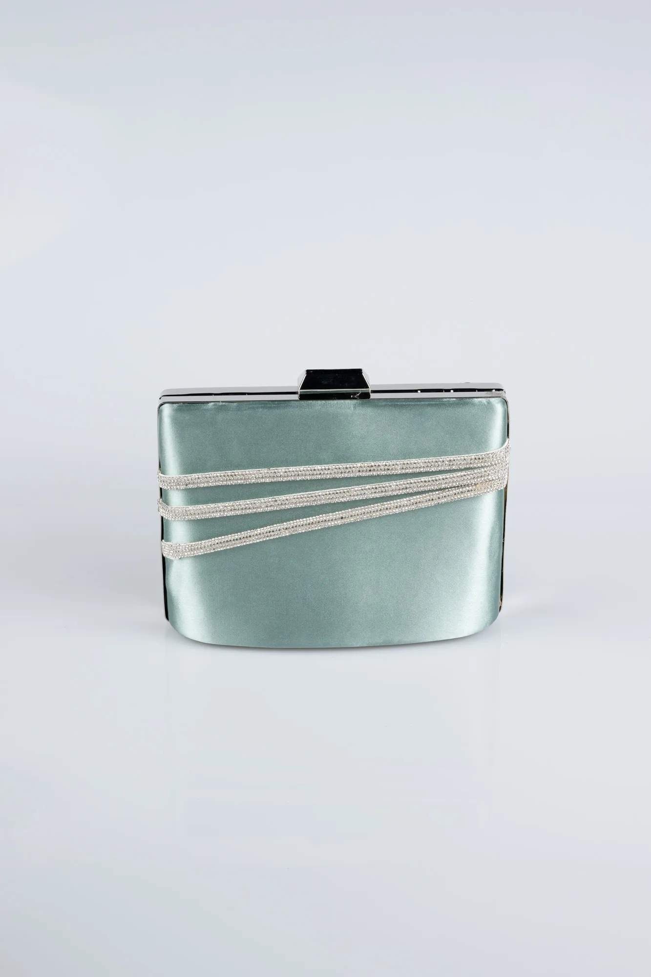 Turquoise-Satin Night Bag SH822