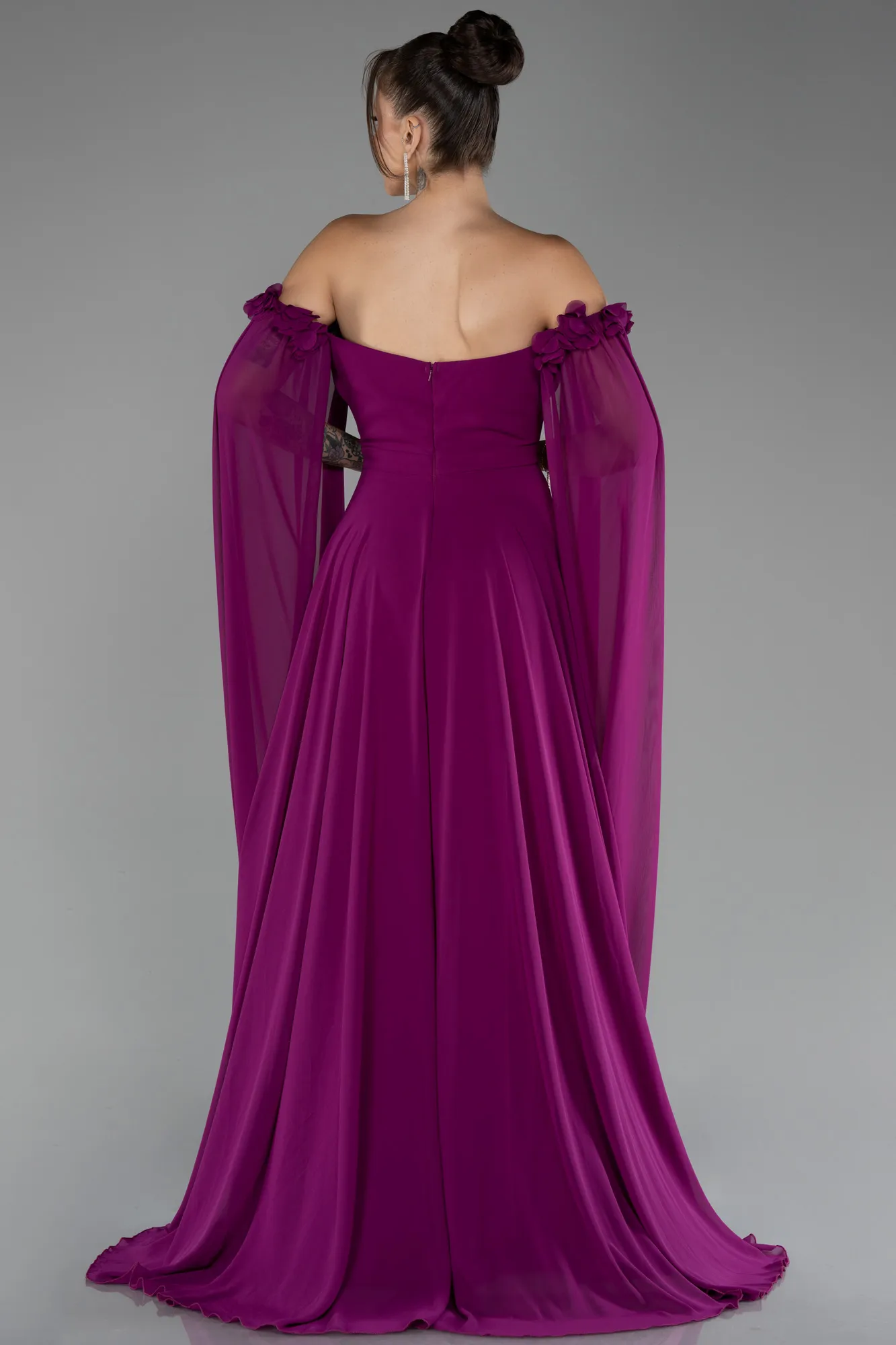 Violet-Long Chiffon Evening Dress ABU3462