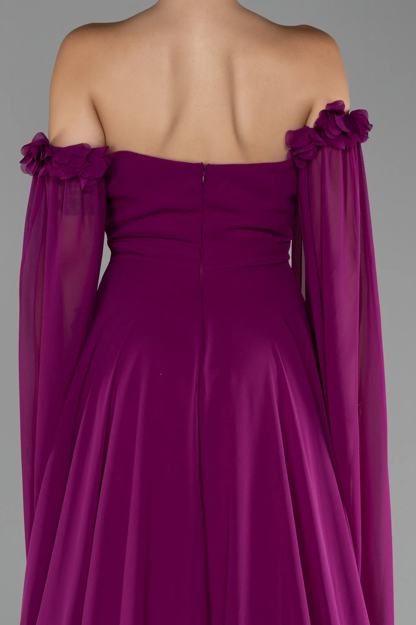 Violet-Long Chiffon Evening Dress ABU3462