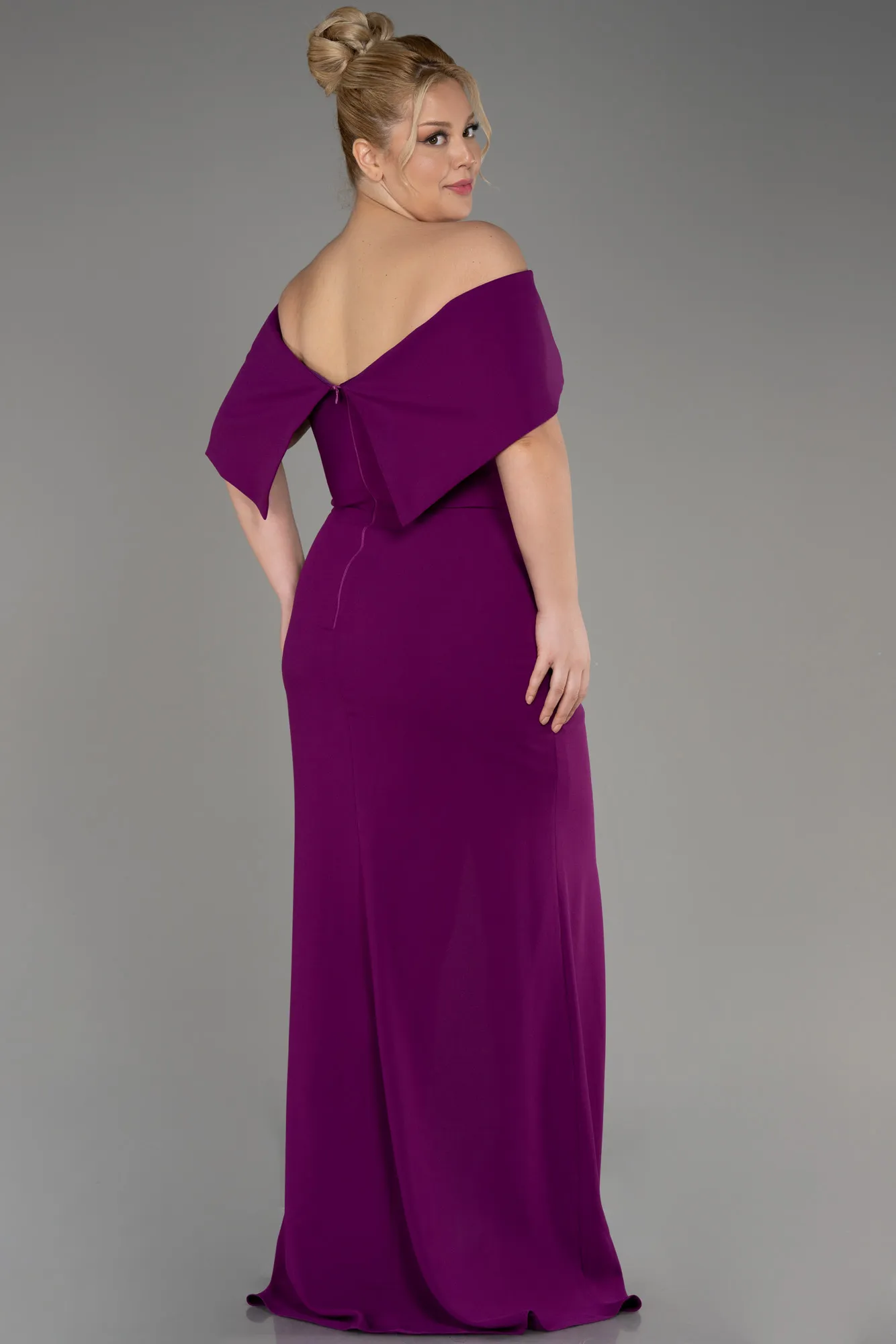 Violet-Long Plus Size Evening Gown ABU3945