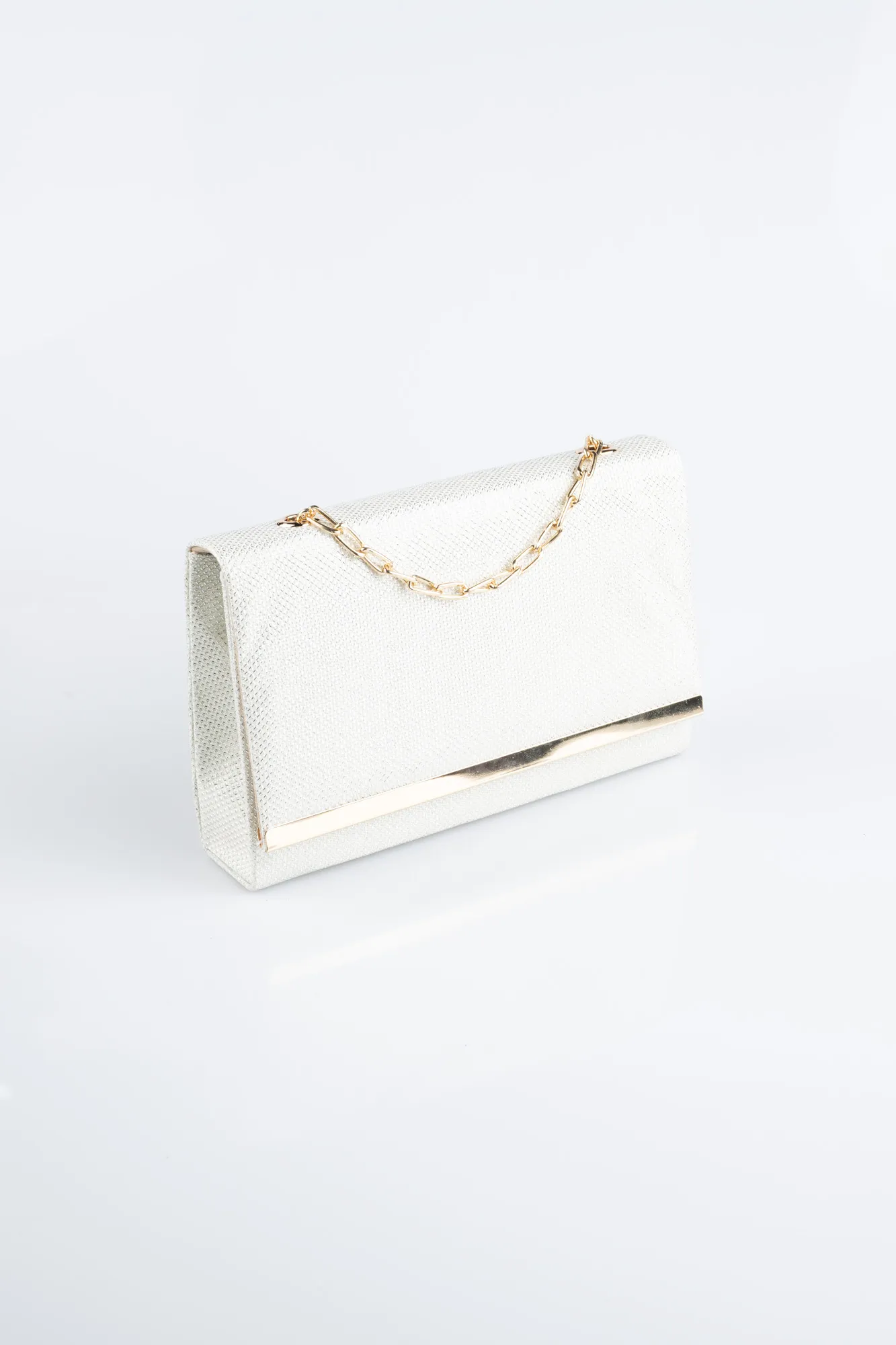 White-Gold-Silvery Evening Bag SH805