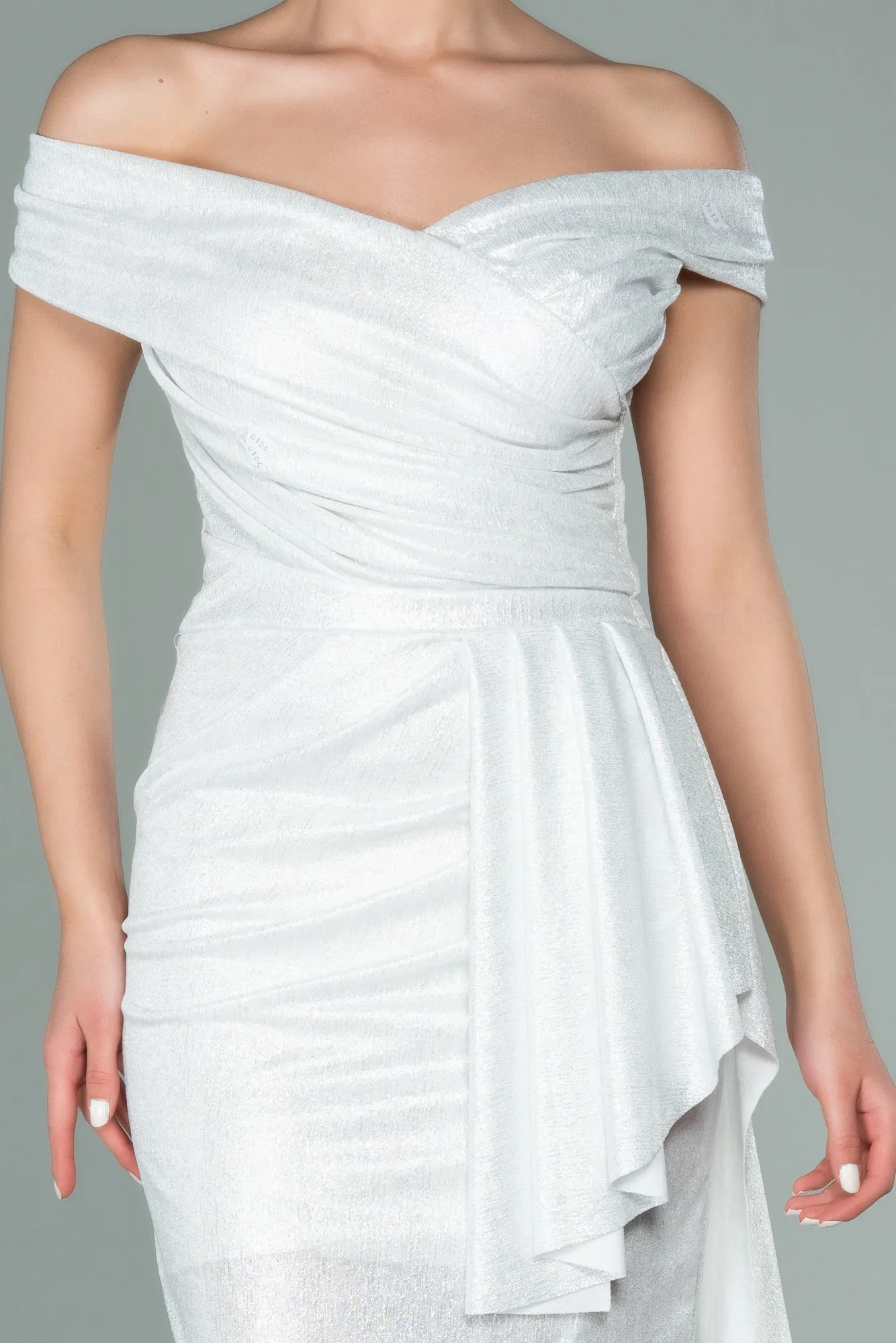 White-Midi Invitation Dress ABK1239