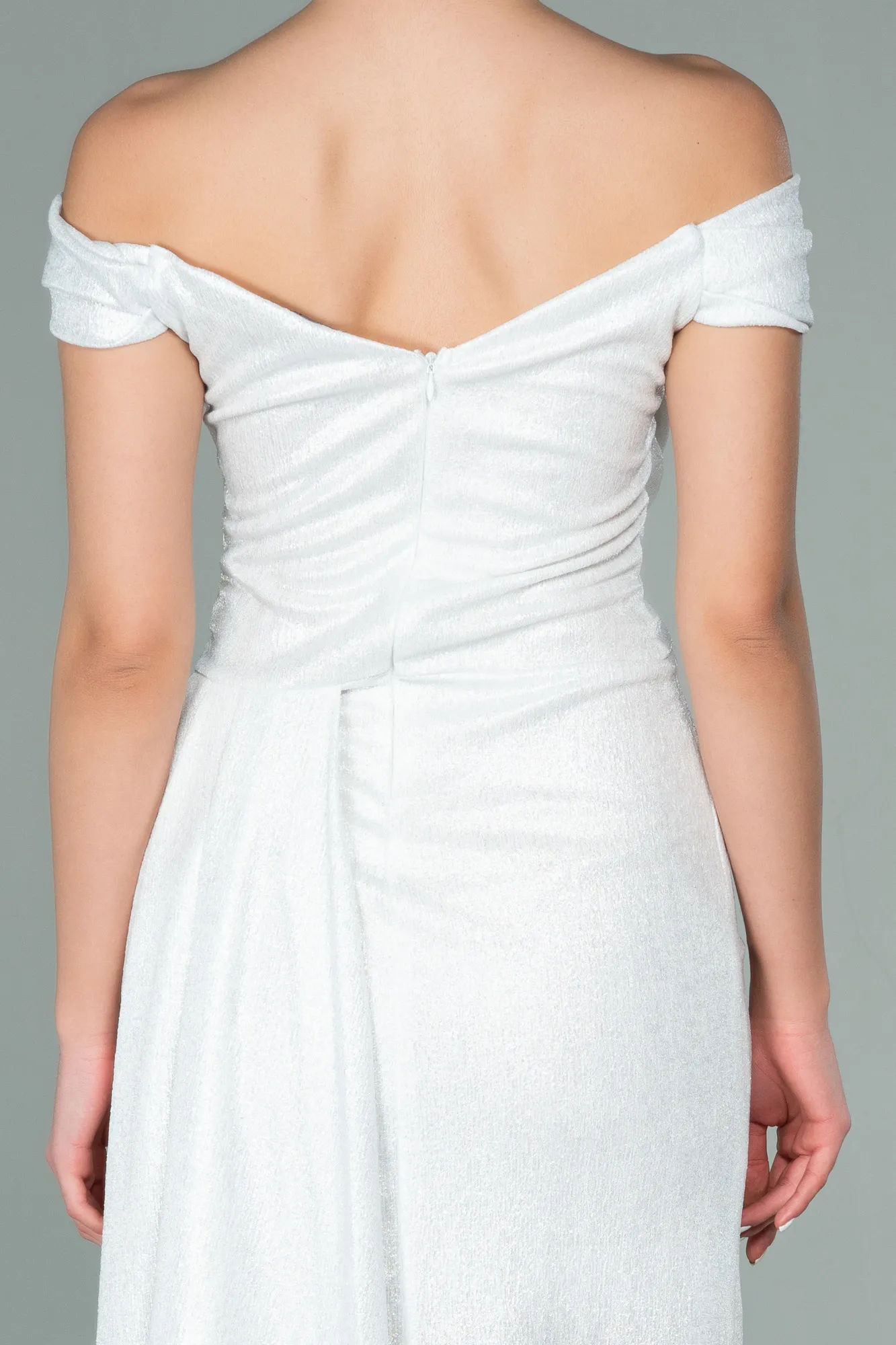 White-Midi Invitation Dress ABK1239