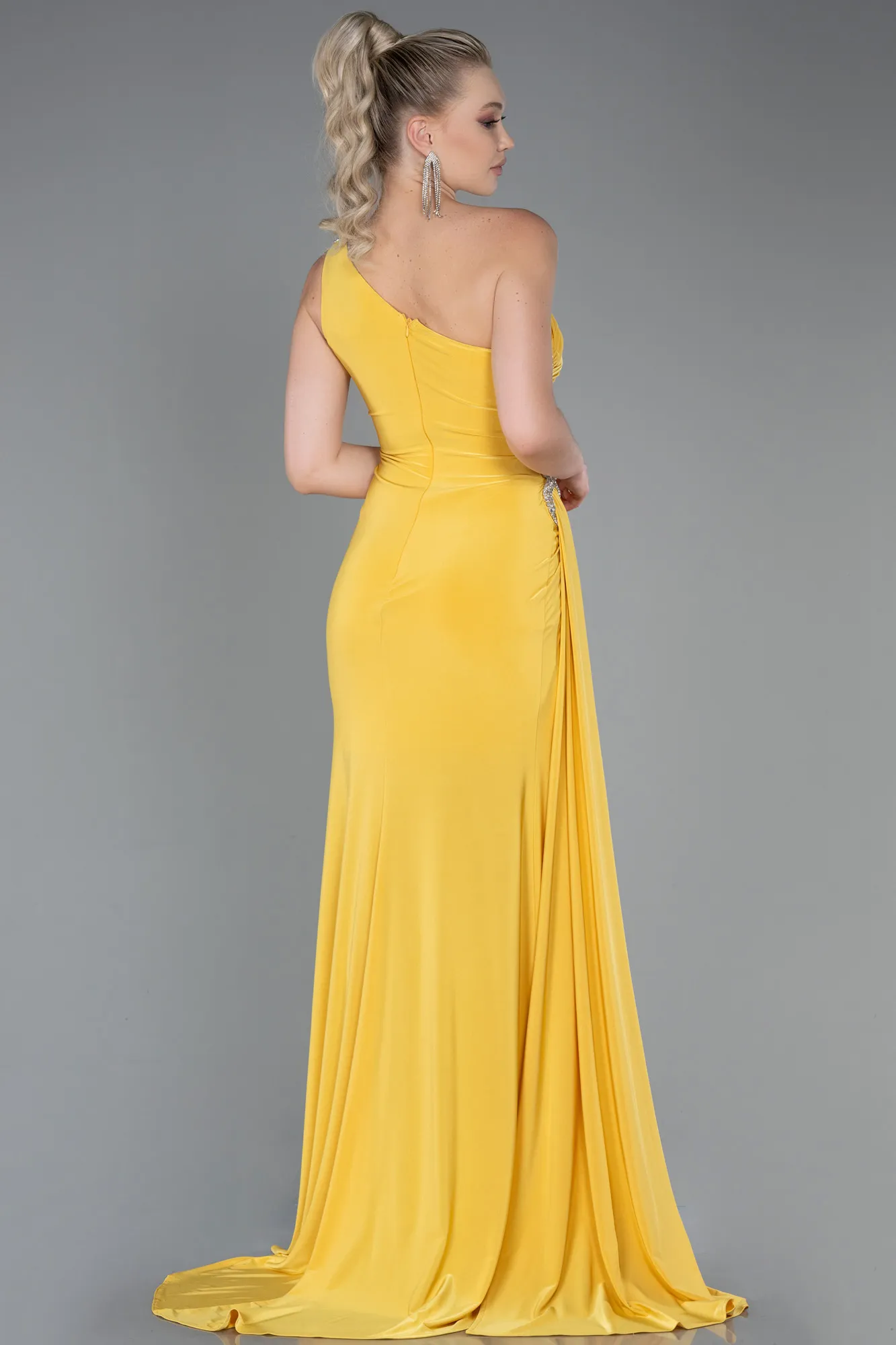Yellow-Long Evening Dress ABU2964