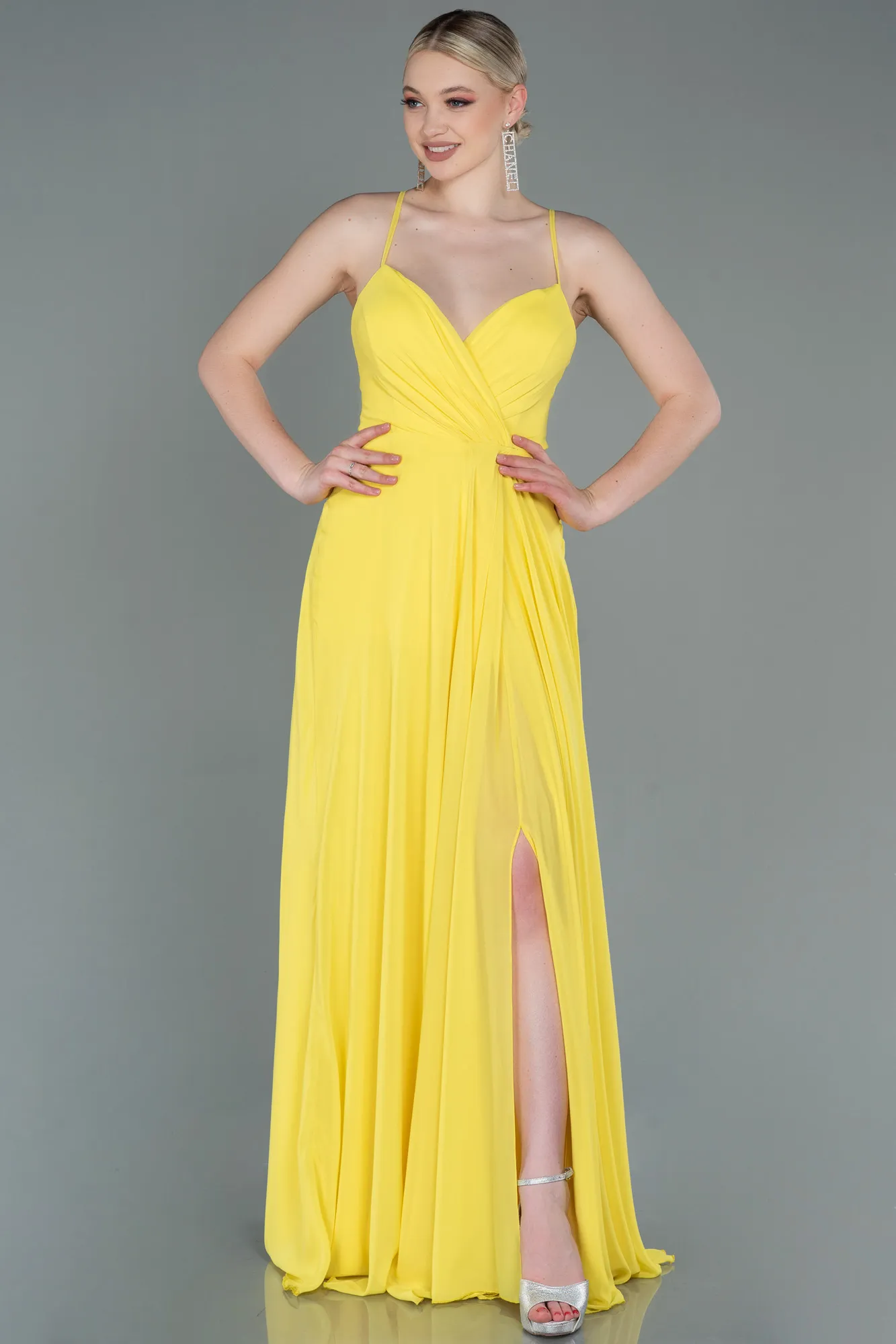Yellow-Long Prom Gown ABU1305